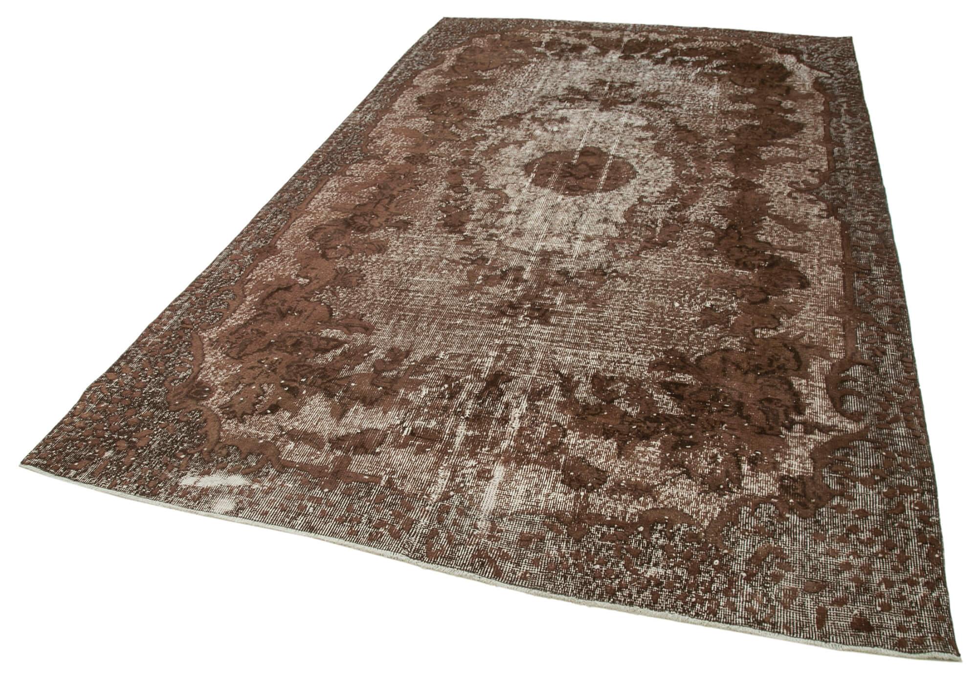 6 x 11 Brown Over Dyed Rug - 1111