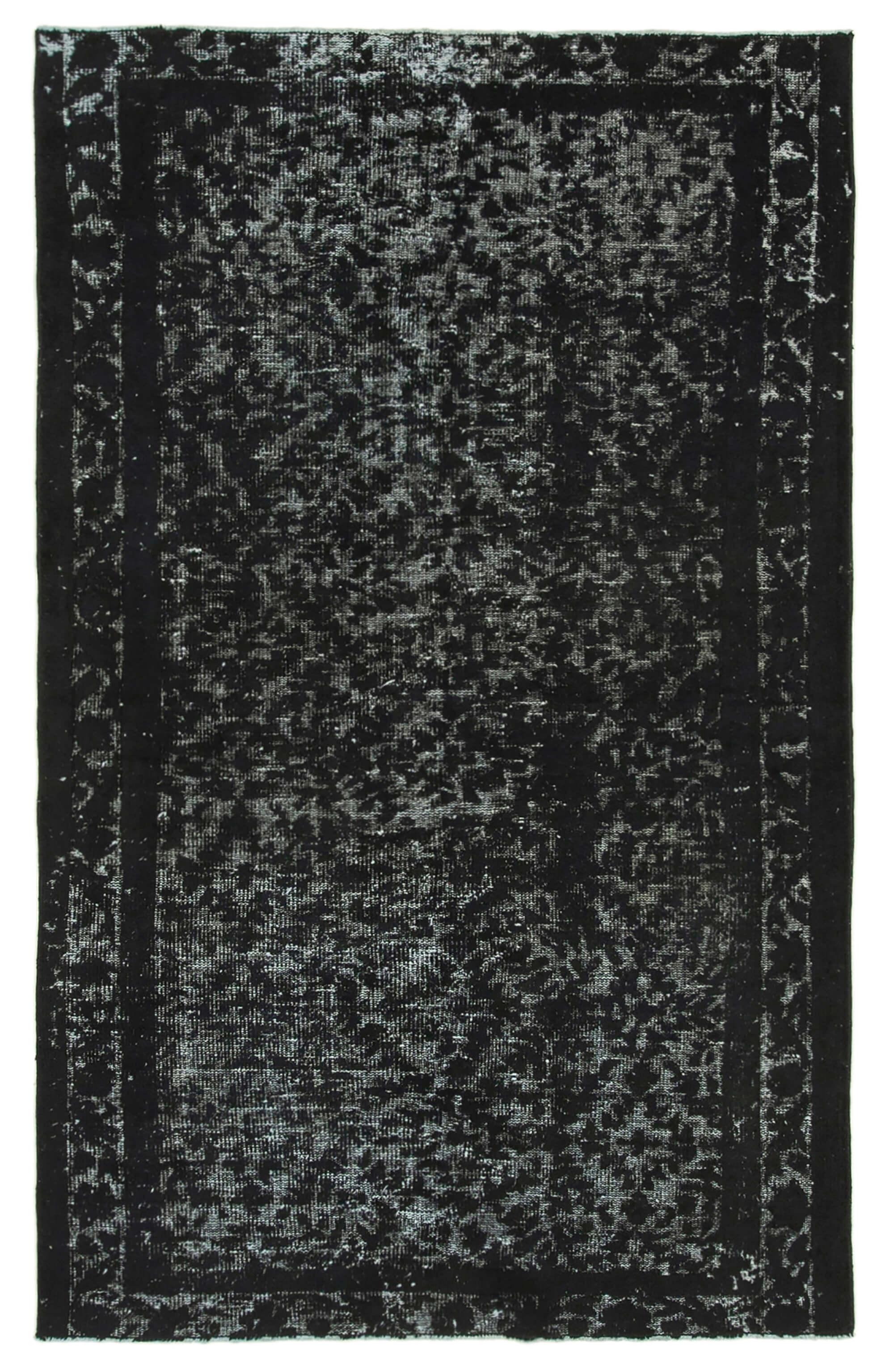 (5 x 8) Black Over Dyed Rug - 1114