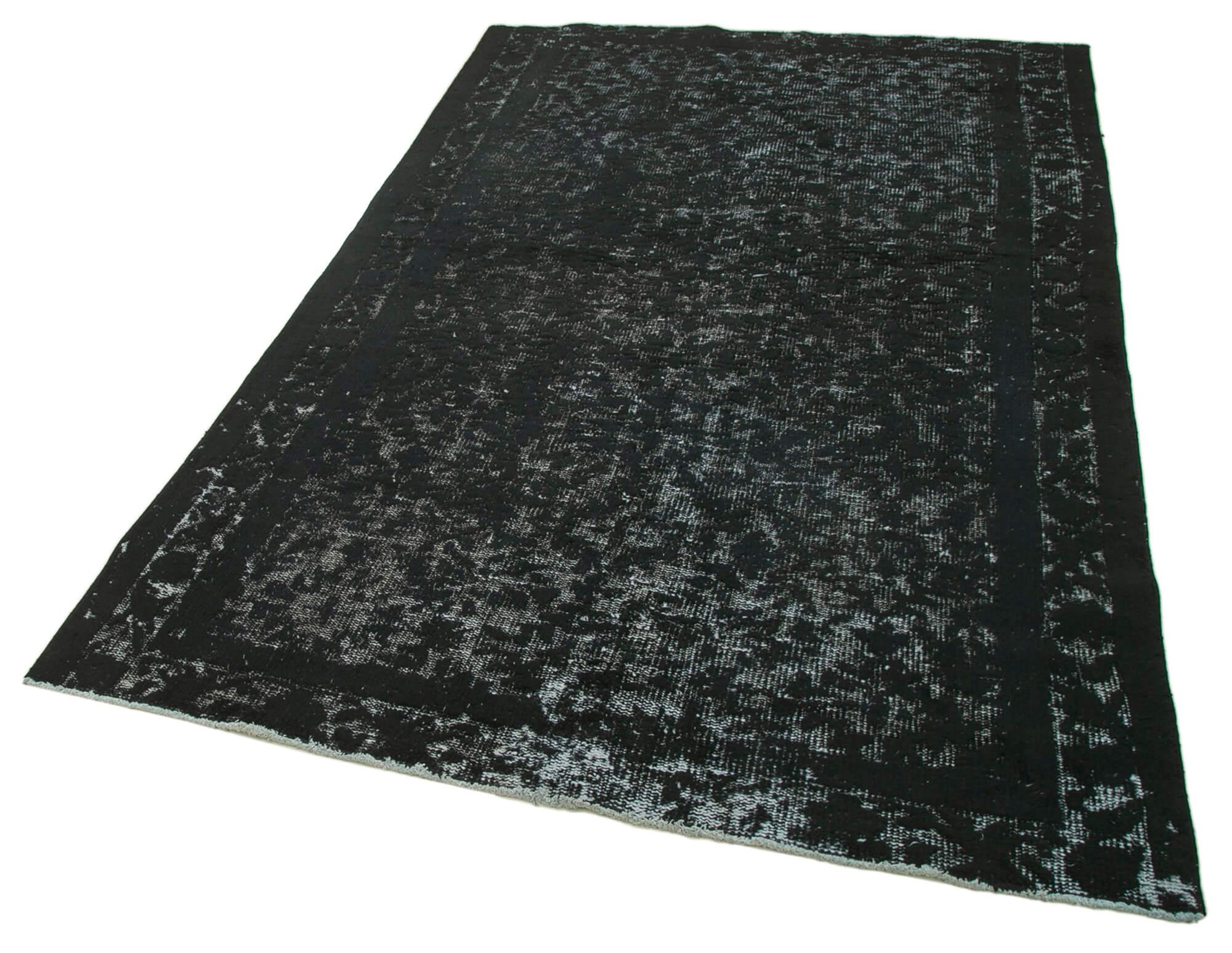 (5 x 8) Black Over Dyed Rug - 1114