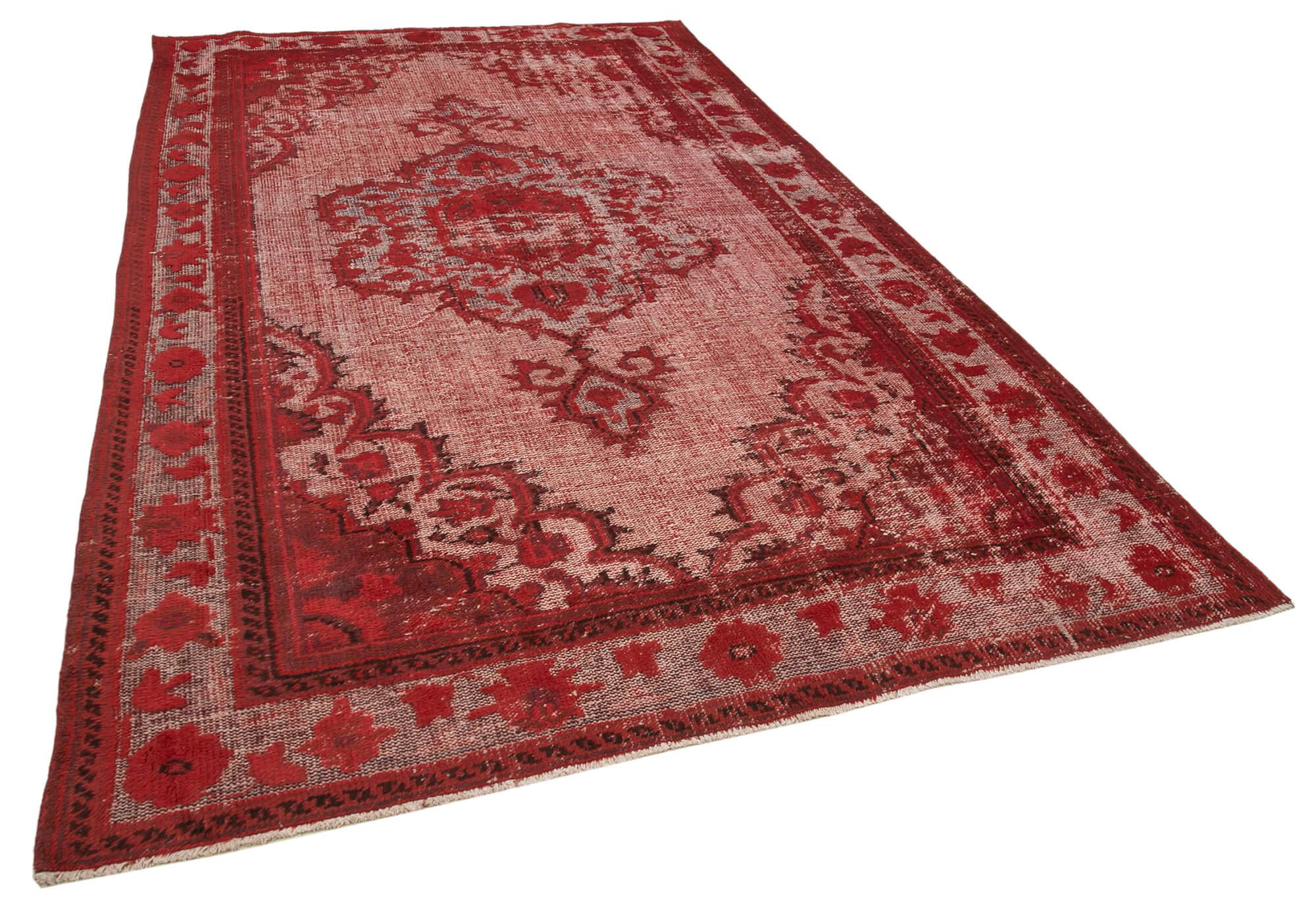 7 x 11 Red Over Dyed Rug - 1116