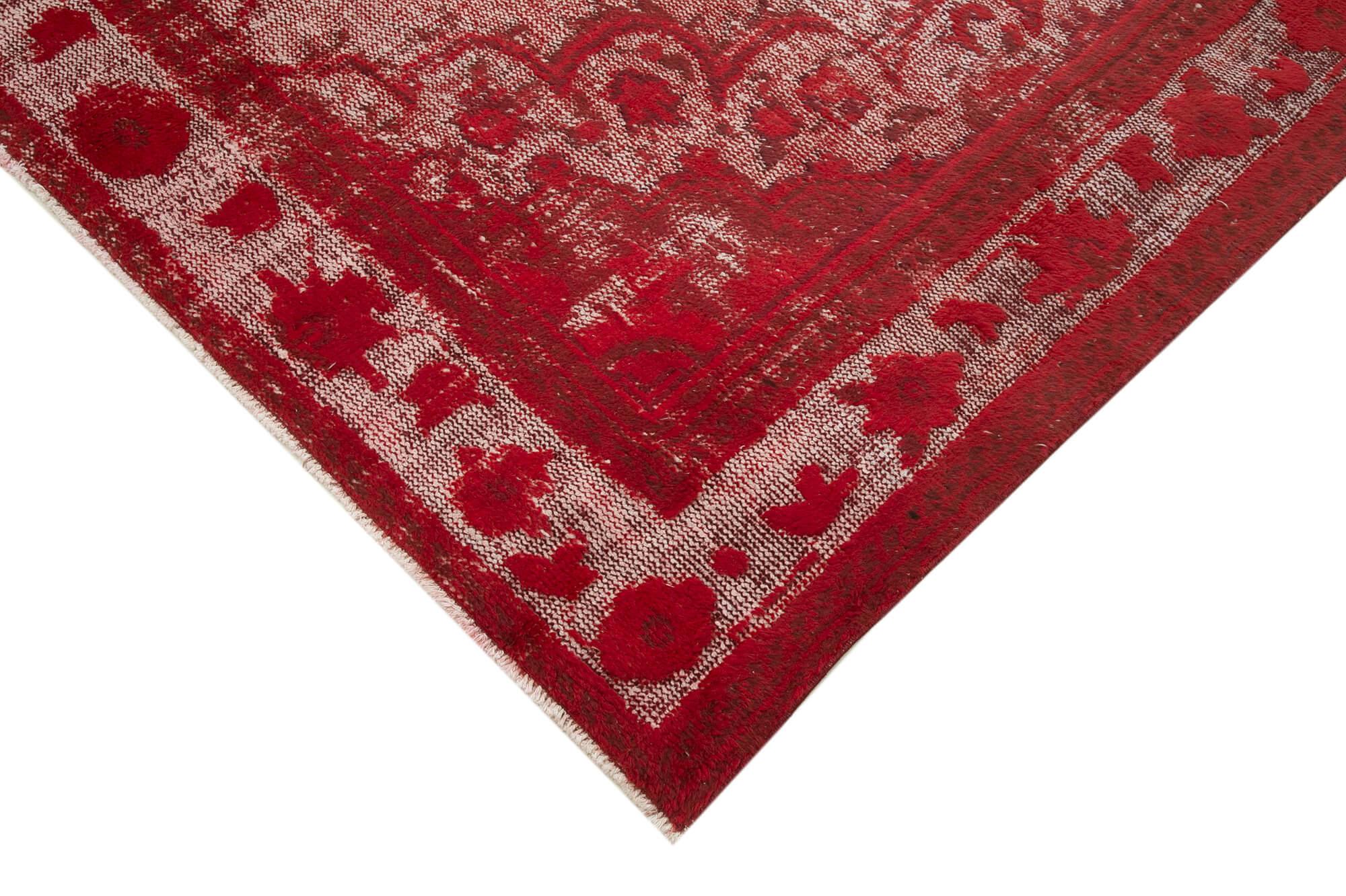 7 x 11 Red Over Dyed Rug - 1116