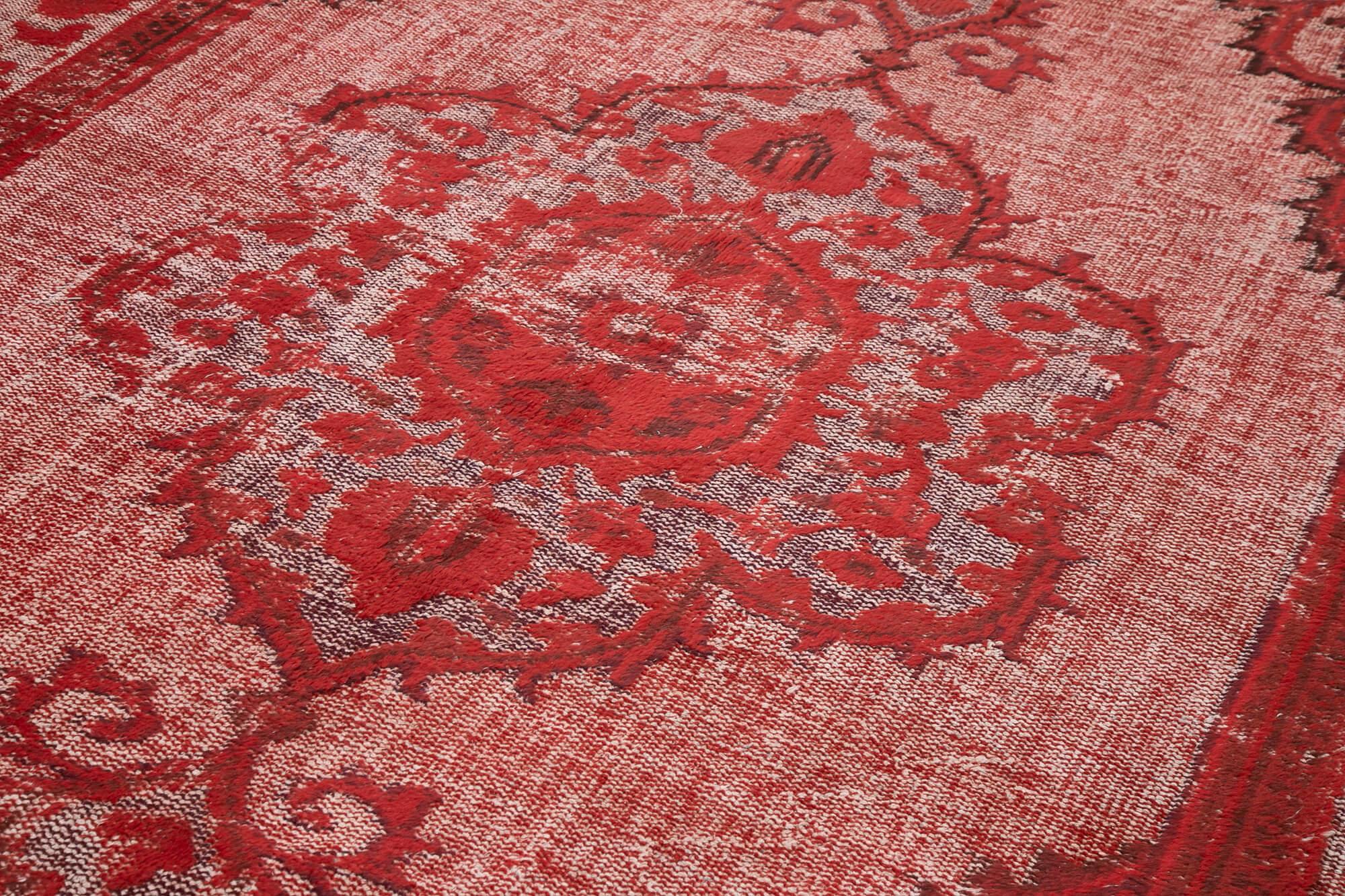 7 x 11 Red Over Dyed Rug - 1116