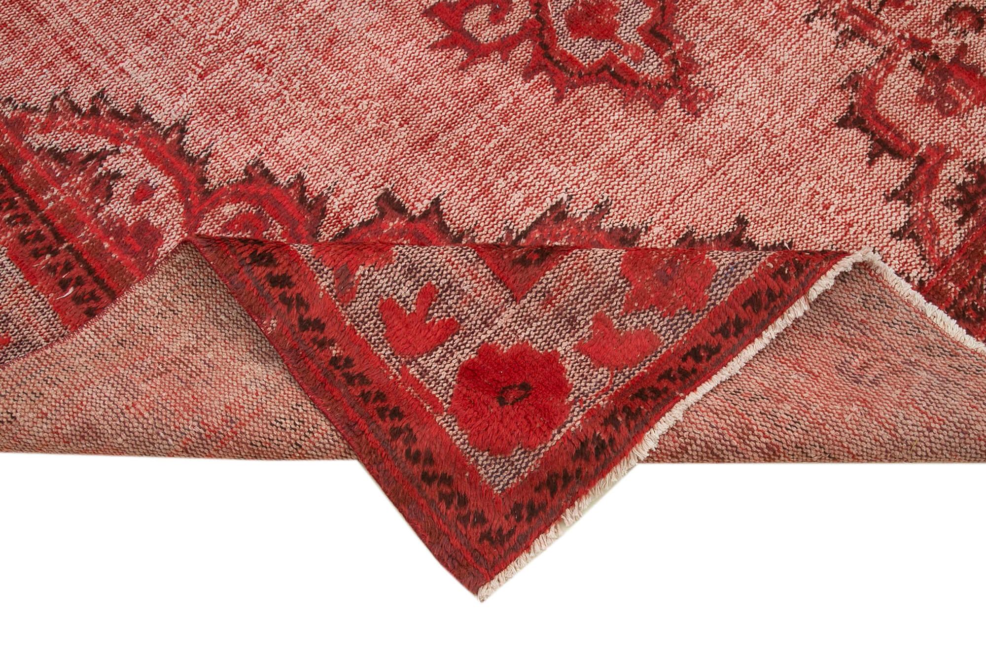 7 x 11 Red Over Dyed Rug - 1116