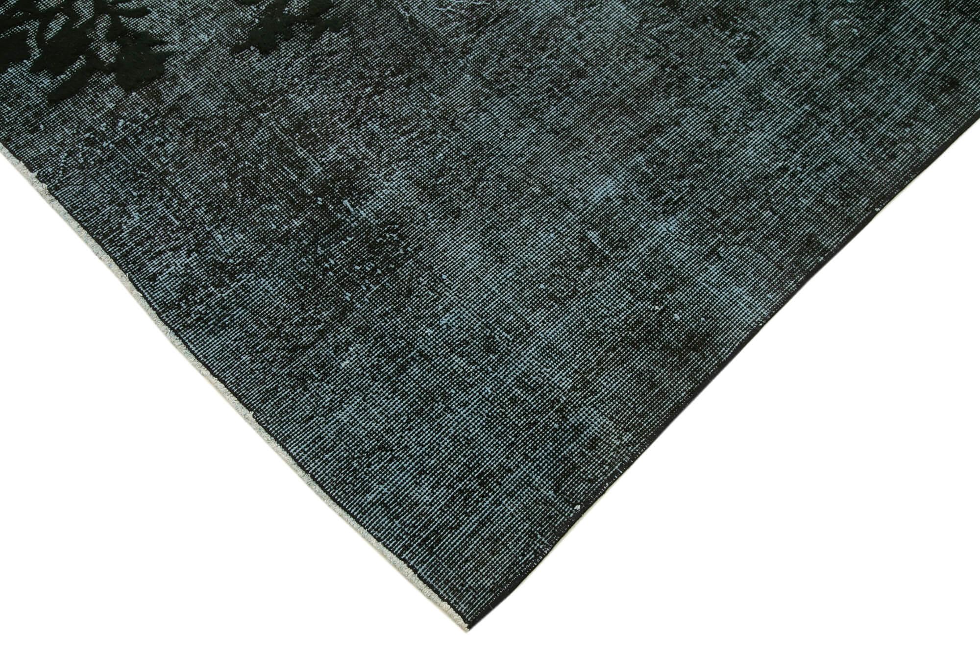 5 x 8 Black Over Dyed Rug - 1117