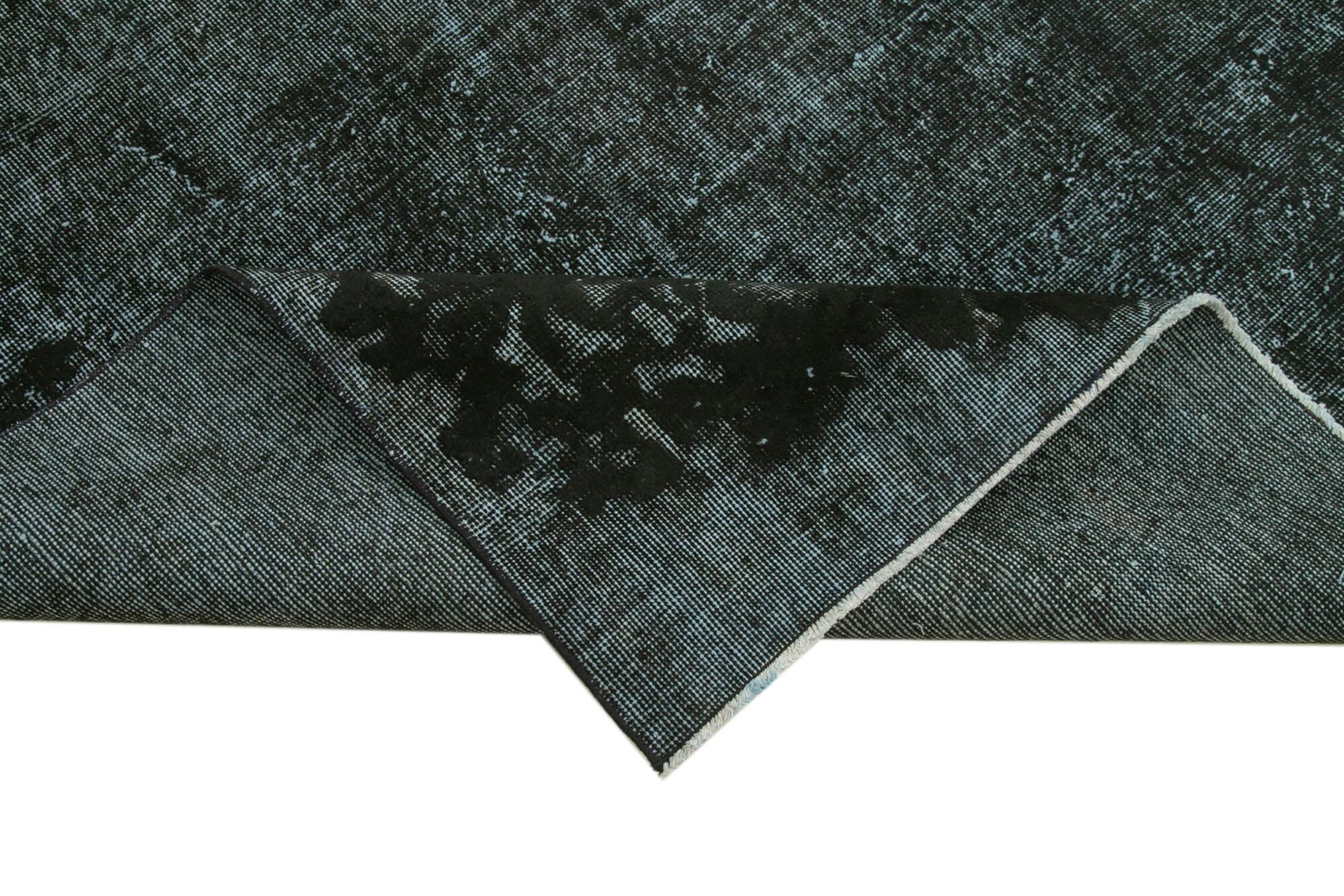 5 x 8 Black Over Dyed Rug - 1117