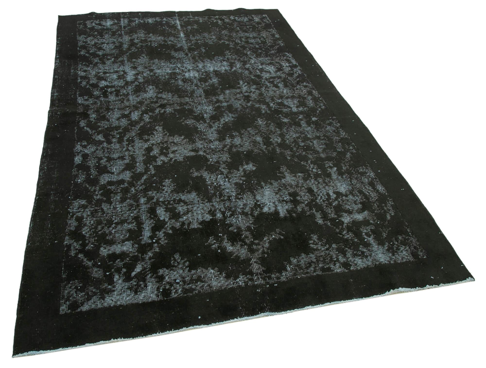 5 x 9 Black Over Dyed Rug - 1119