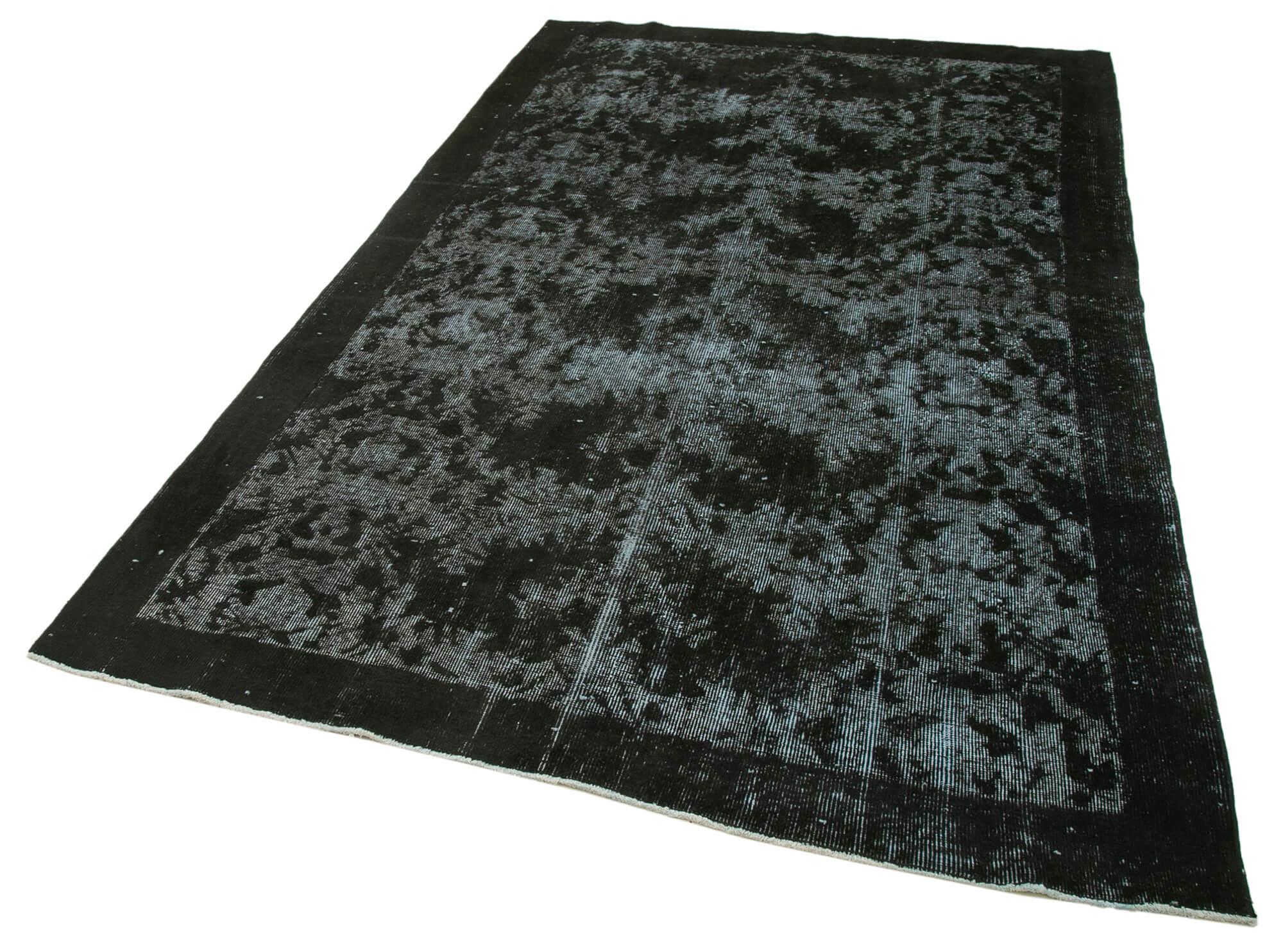 5 x 9 Black Over Dyed Rug - 1119