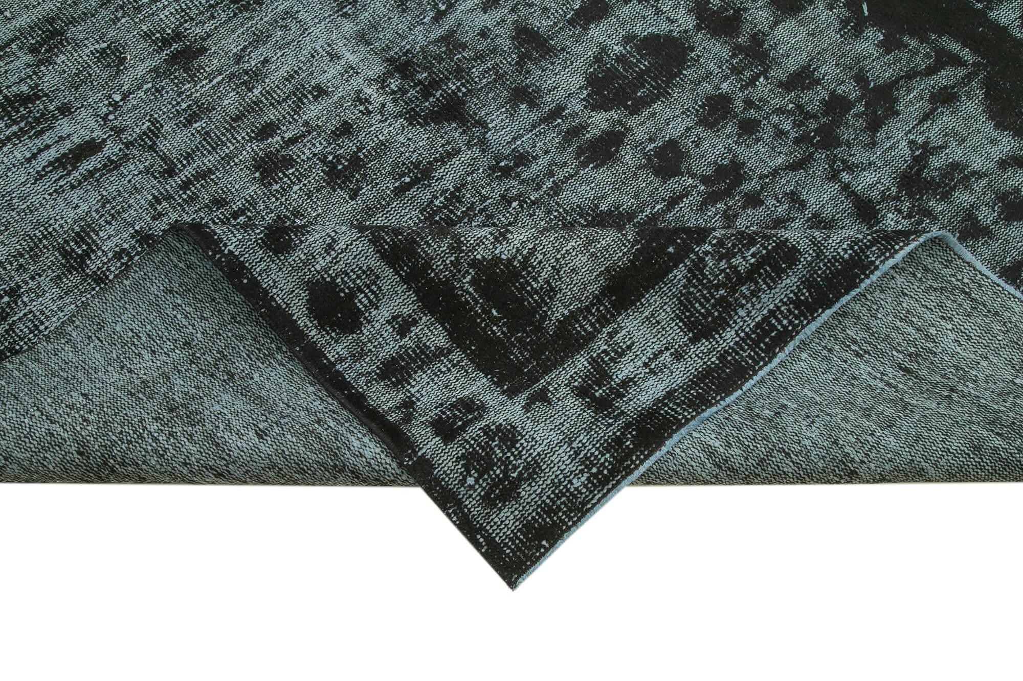 6 x 9 Black Over Dyed Rug - 1121