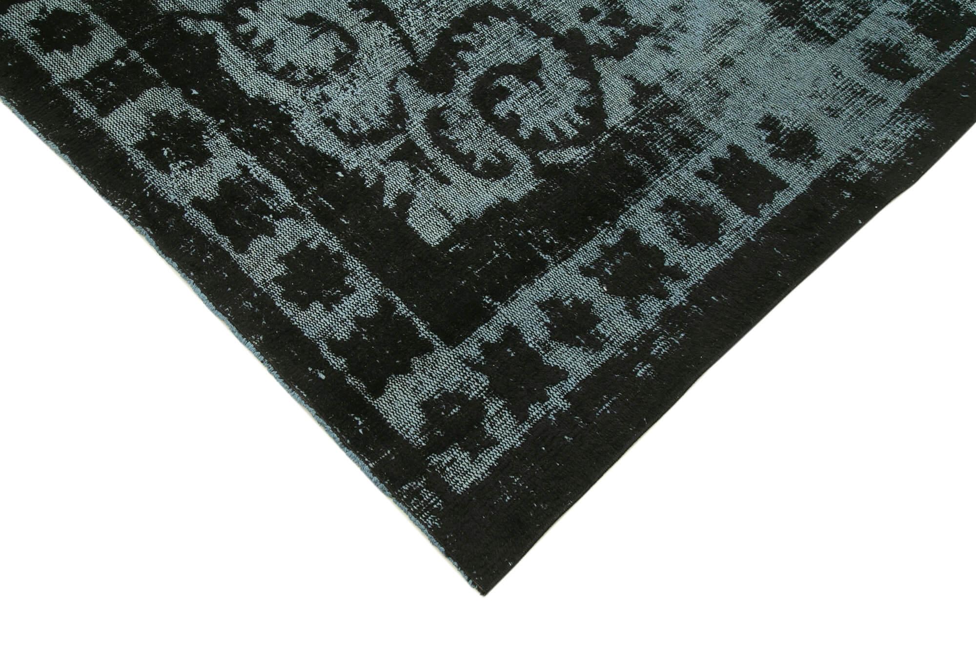 7 x 10 Black Over Dyed Rug - 1122