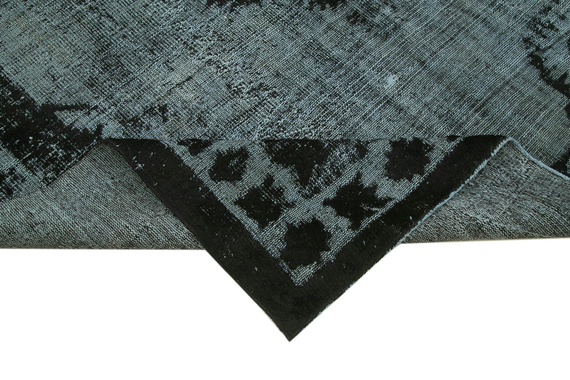 7 x 10 Black Over Dyed Rug - 1122