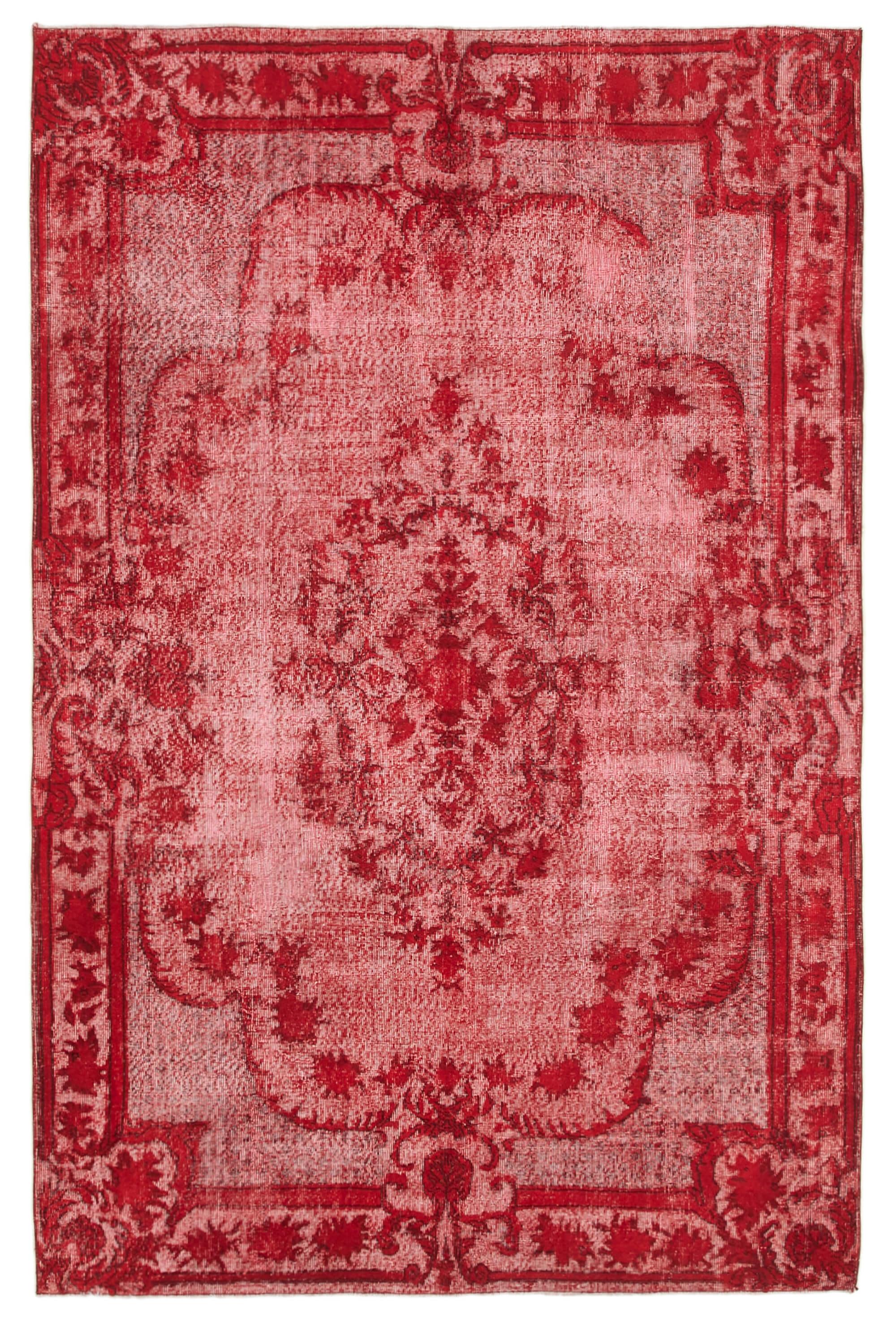 7 x 10 Red Over Dyed Rug - 1123