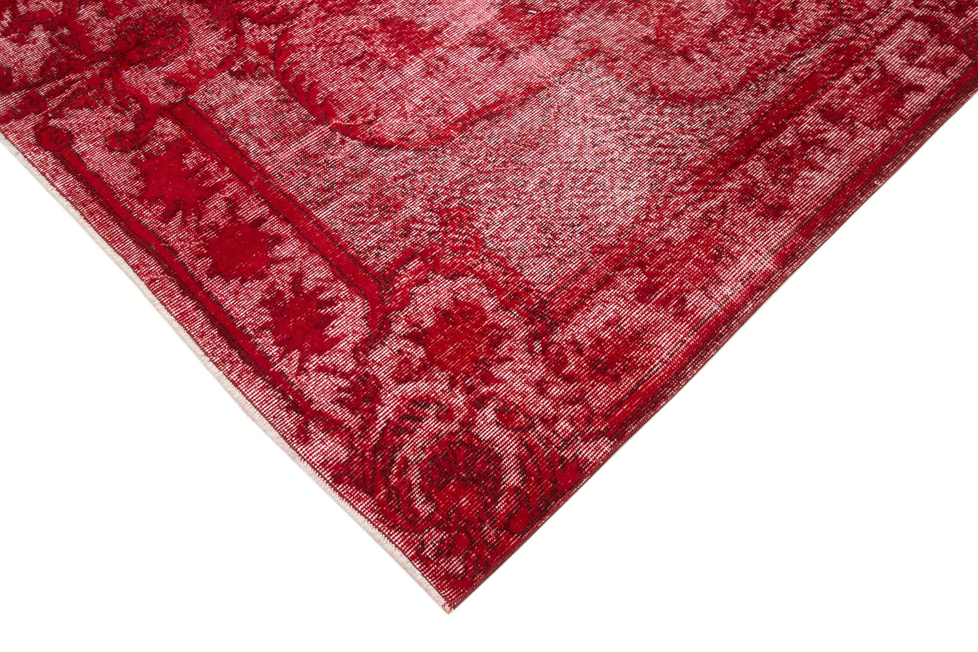 7 x 10 Red Over Dyed Rug - 1123