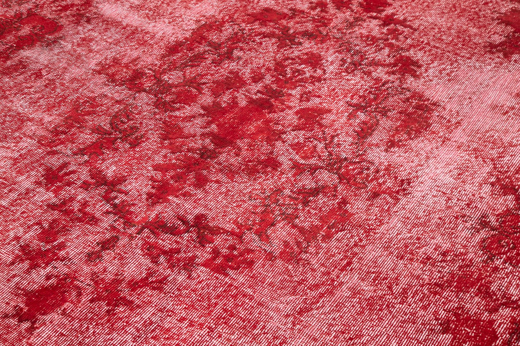 7 x 10 Red Over Dyed Rug - 1123