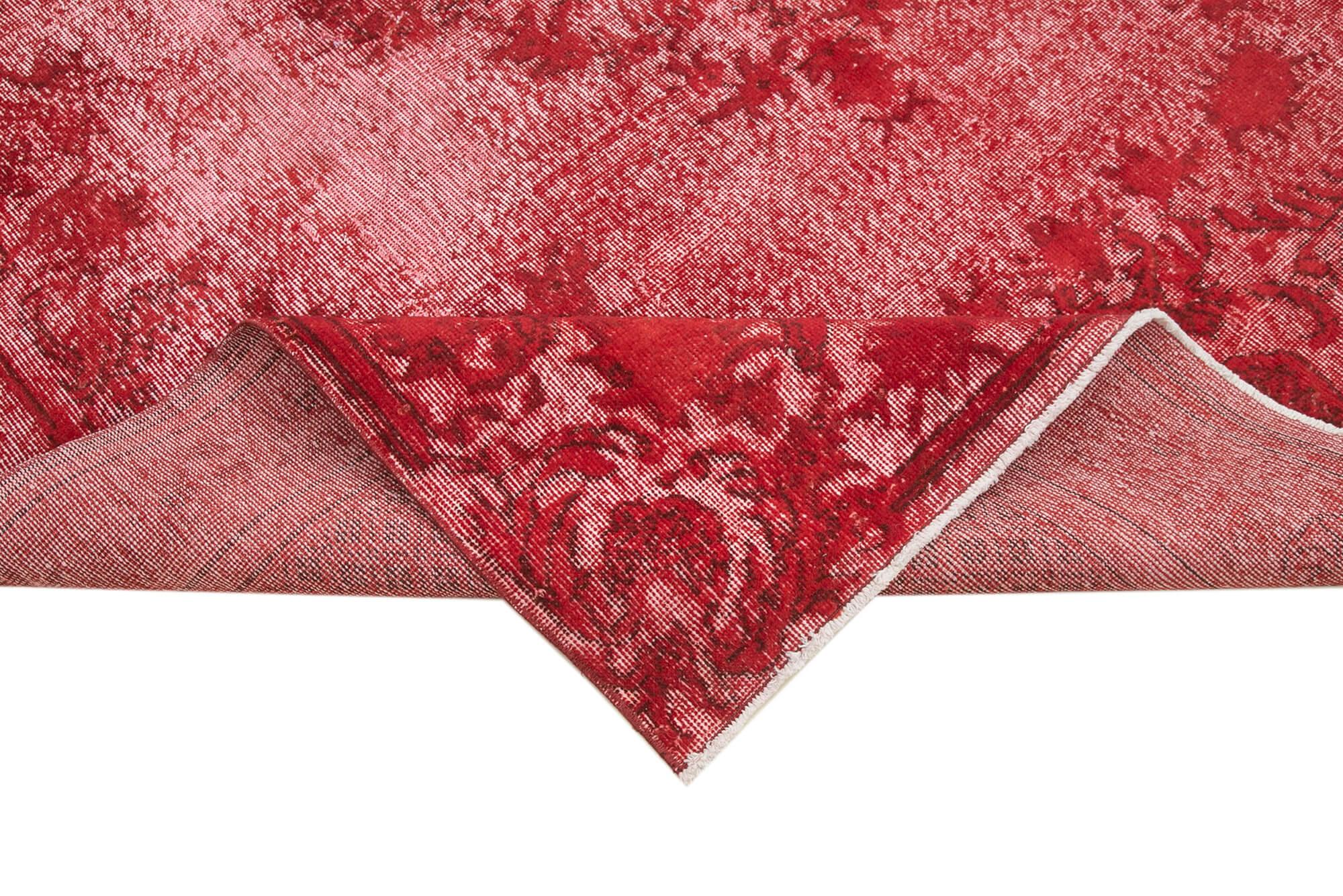 7 x 10 Red Over Dyed Rug - 1123