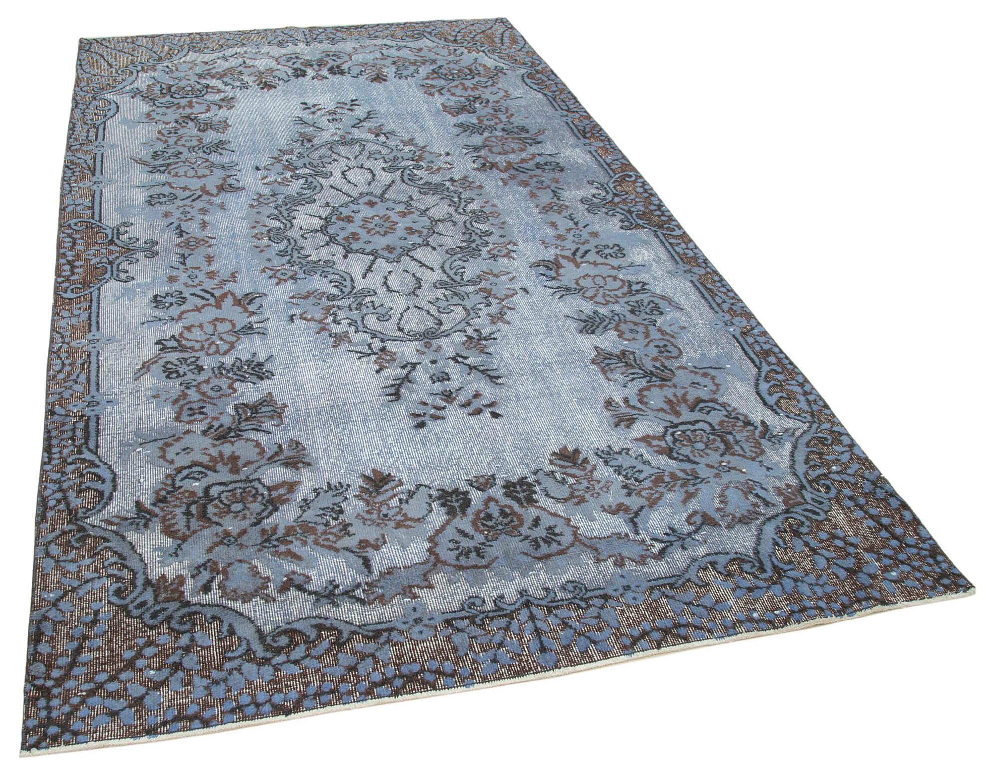 5 x 9 Blue Over Dyed Rug - 1124