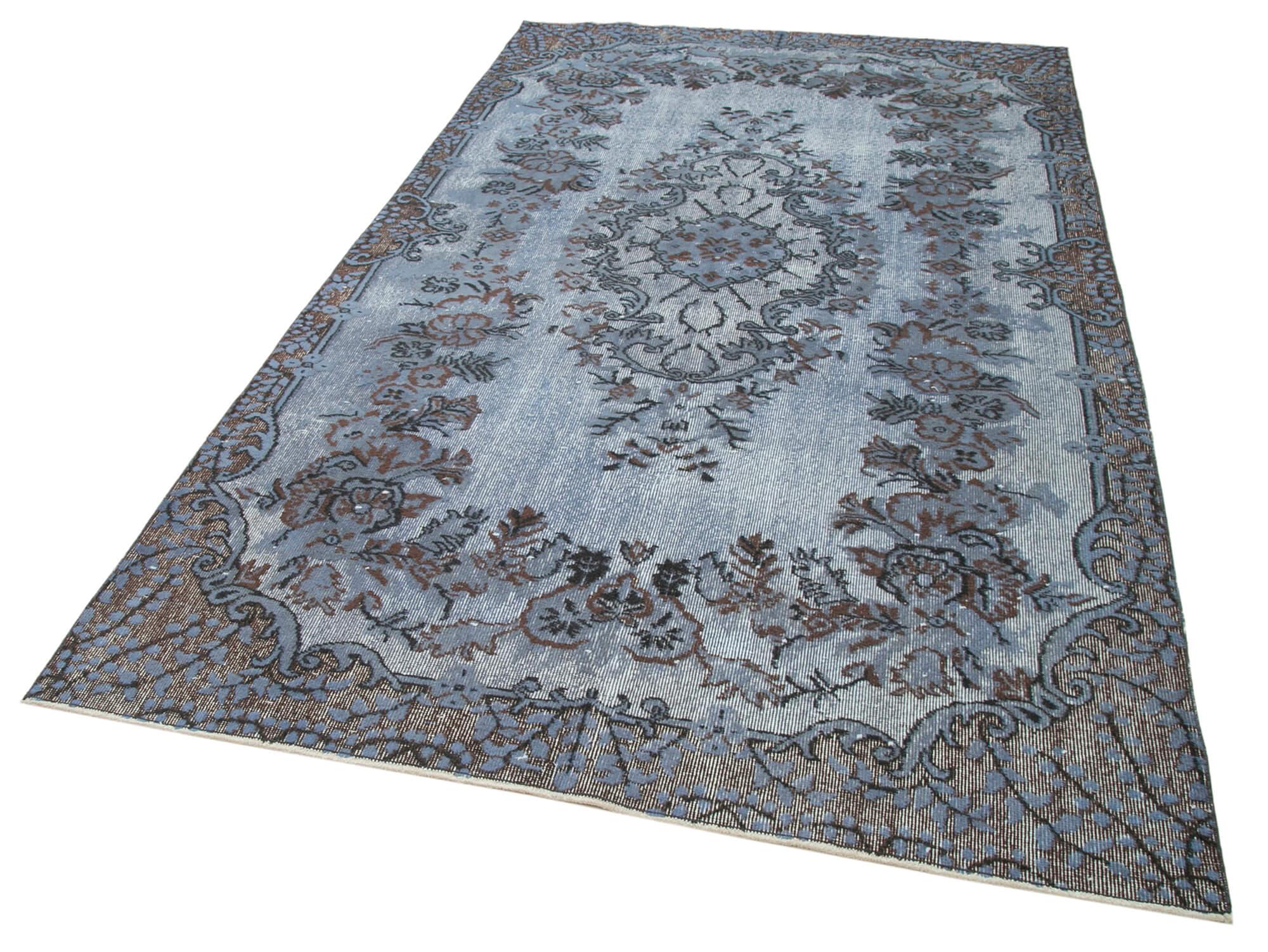 5 x 9 Blue Over Dyed Rug - 1124