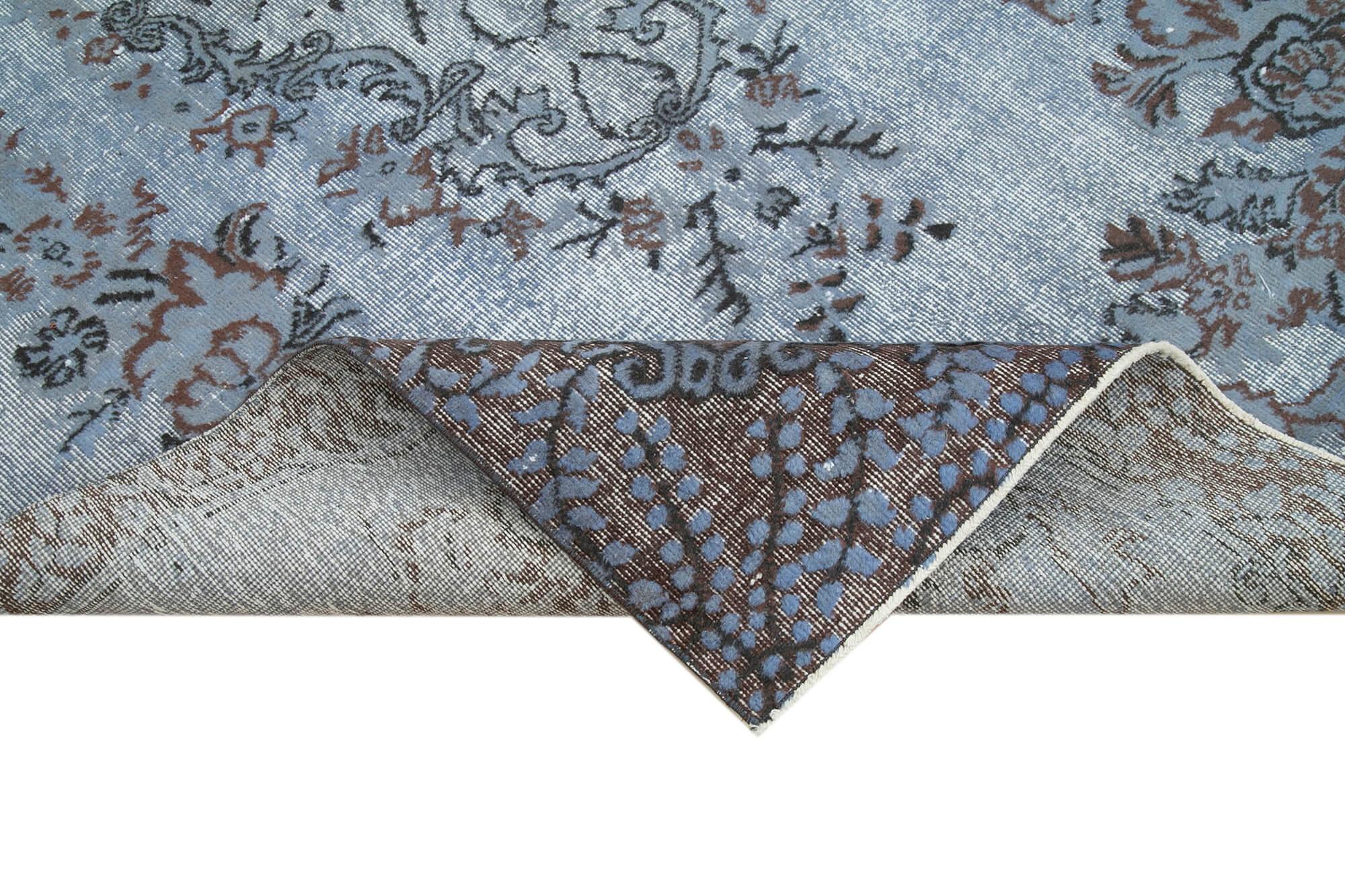 5 x 9 Blue Over Dyed Rug - 1124