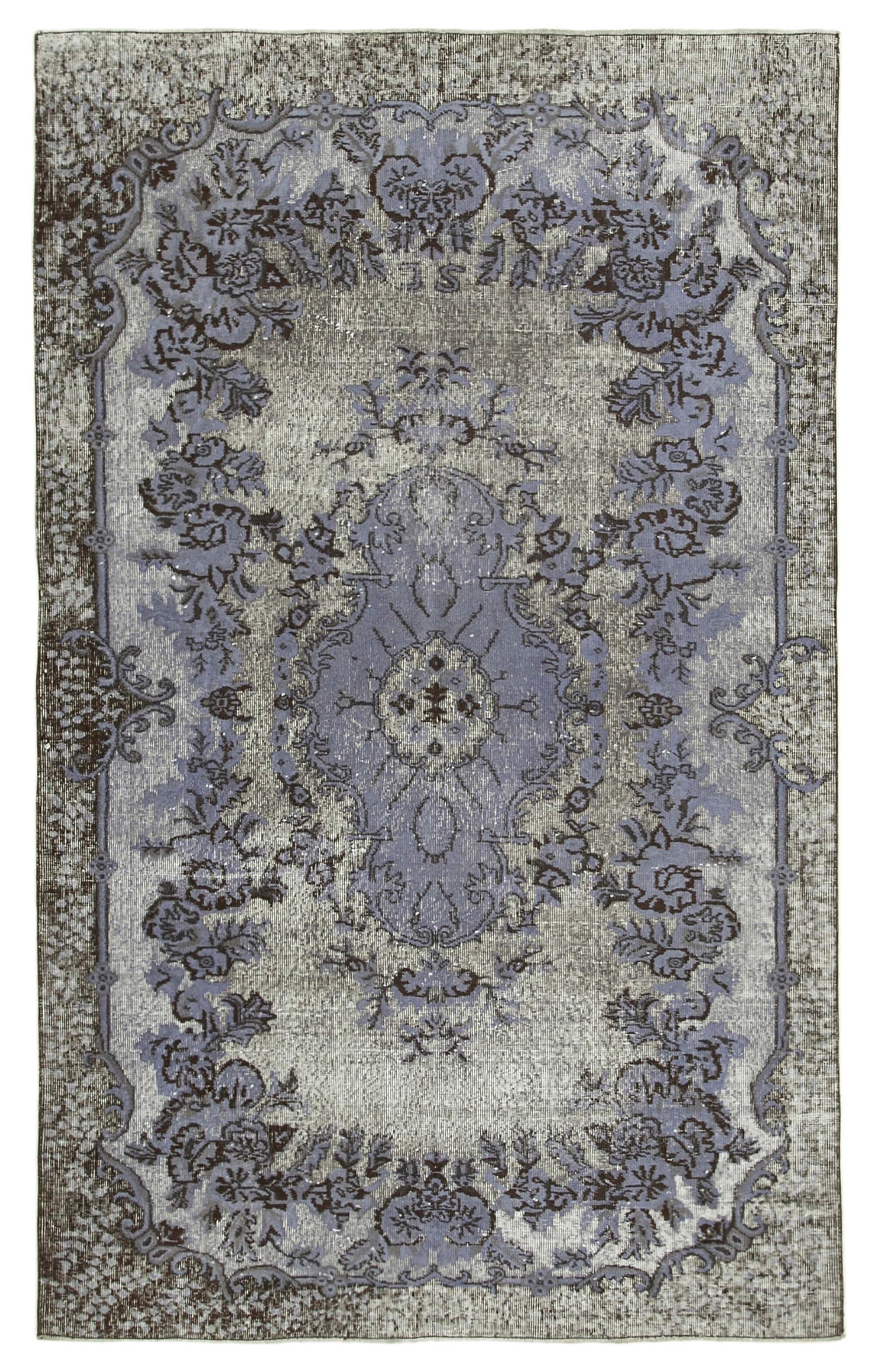 5 x 9 Grey Over Dyed Rug - 1125