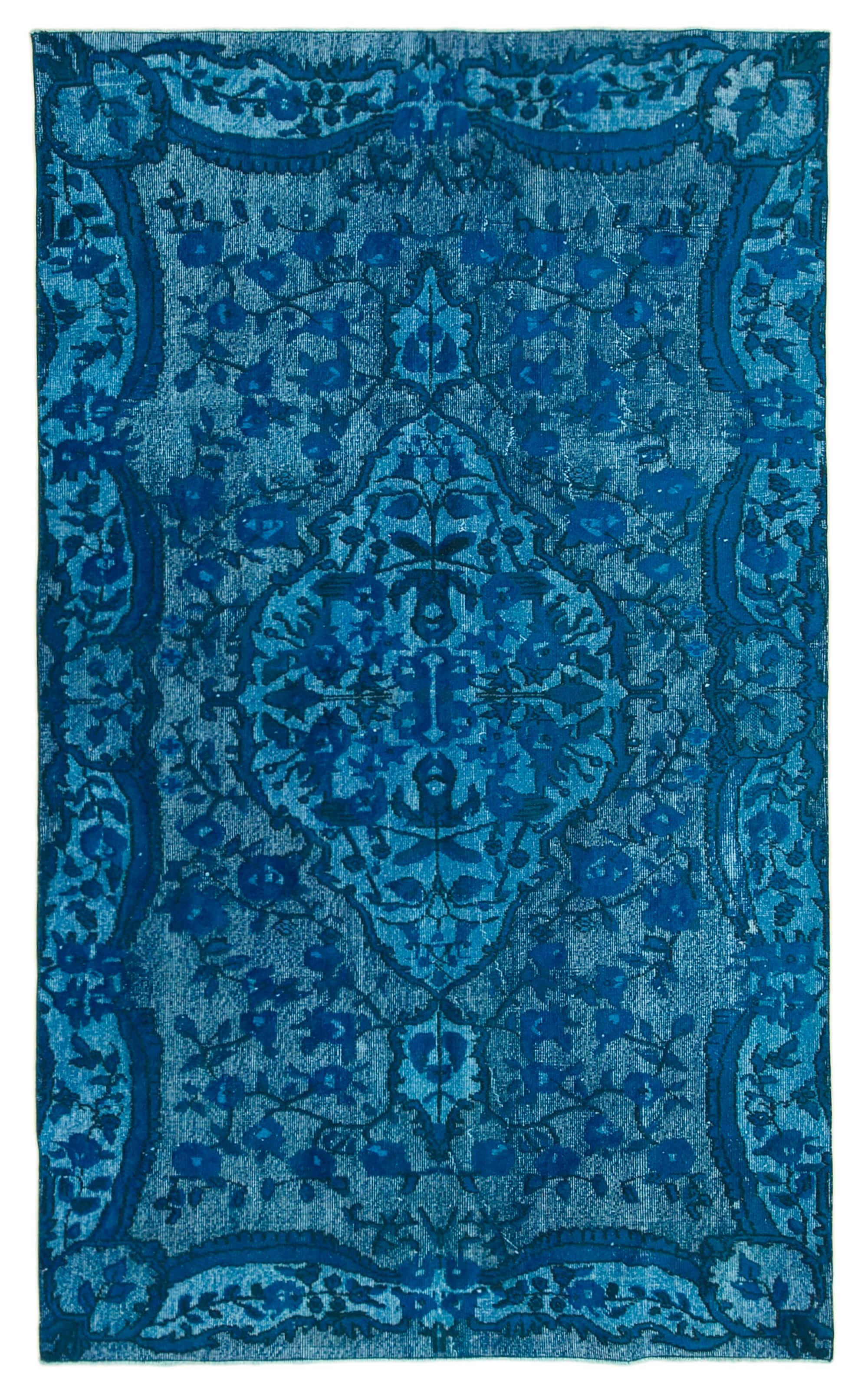 5 x 8 Turquoise Over Dyed Rug - 1127