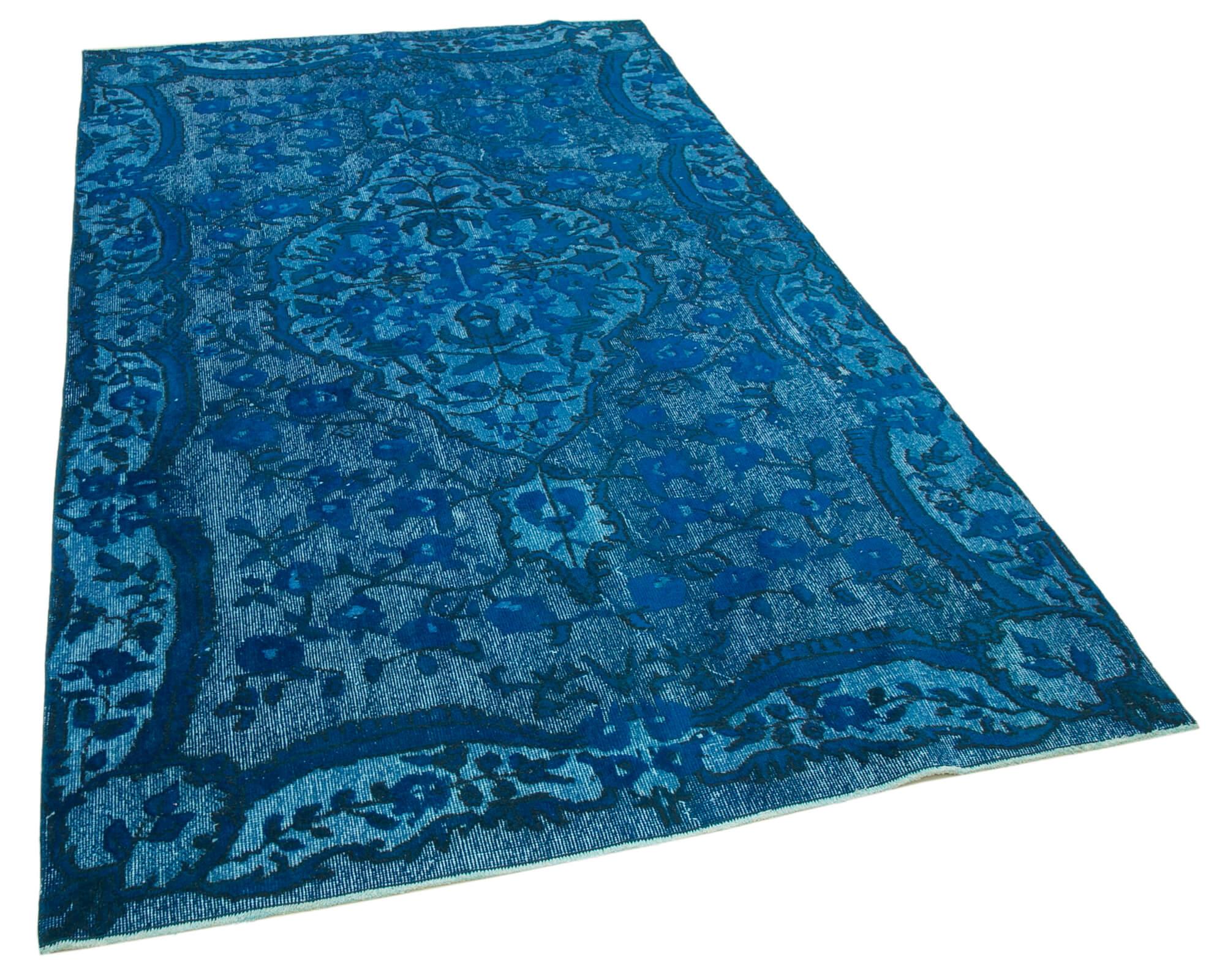 5 x 8 Turquoise Over Dyed Rug - 1127