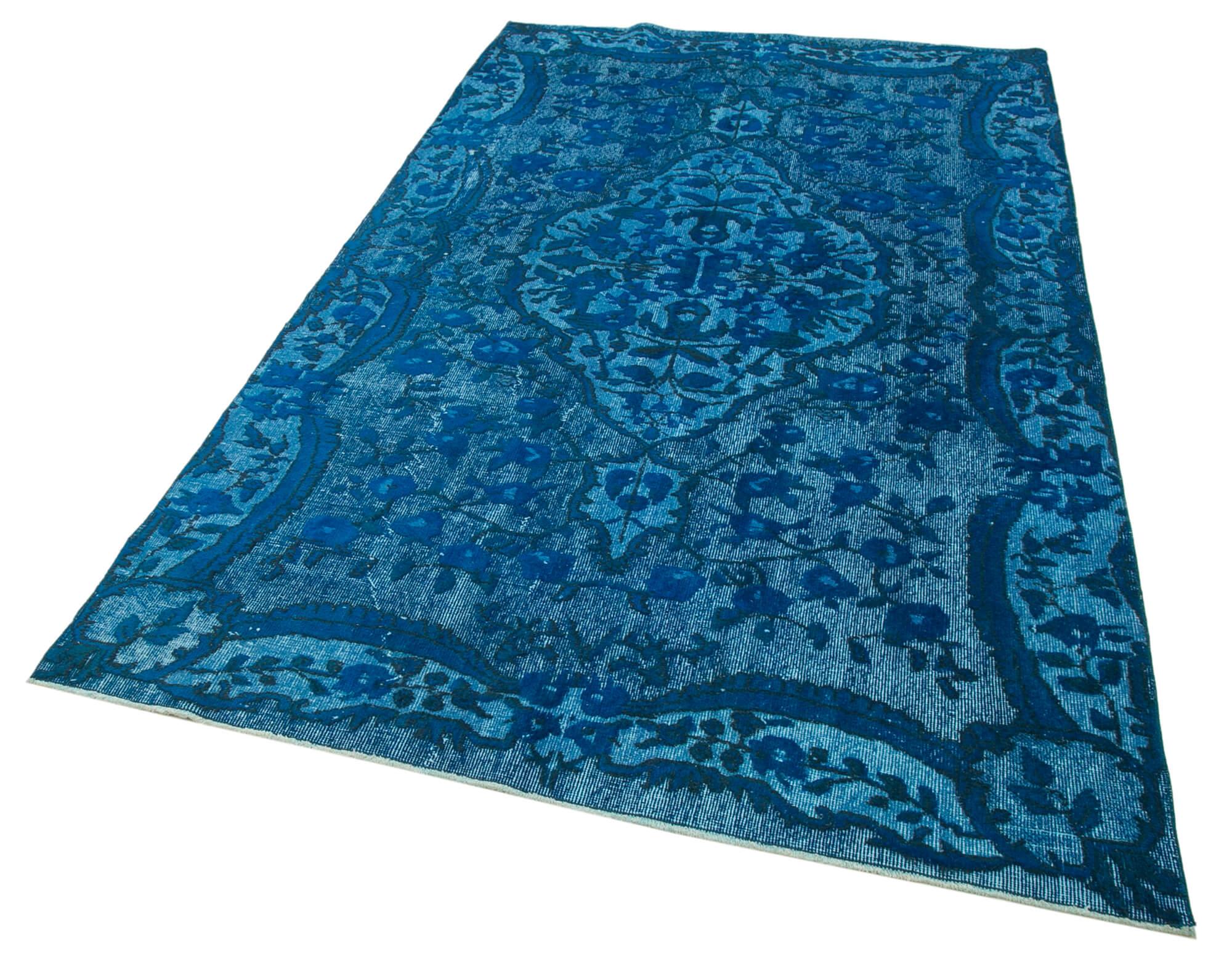 5 x 8 Turquoise Over Dyed Rug - 1127