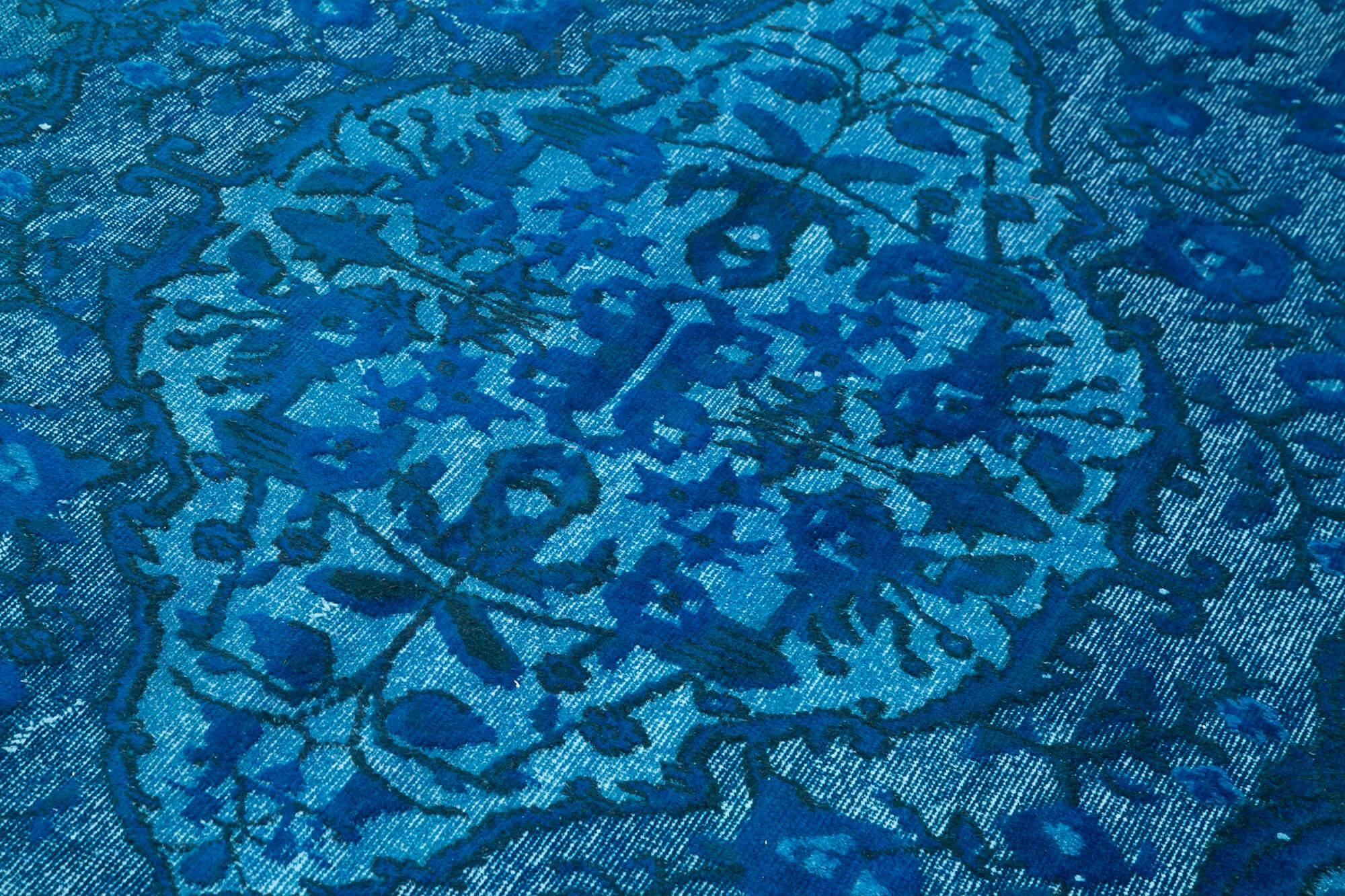 5 x 8 Turquoise Over Dyed Rug - 1127