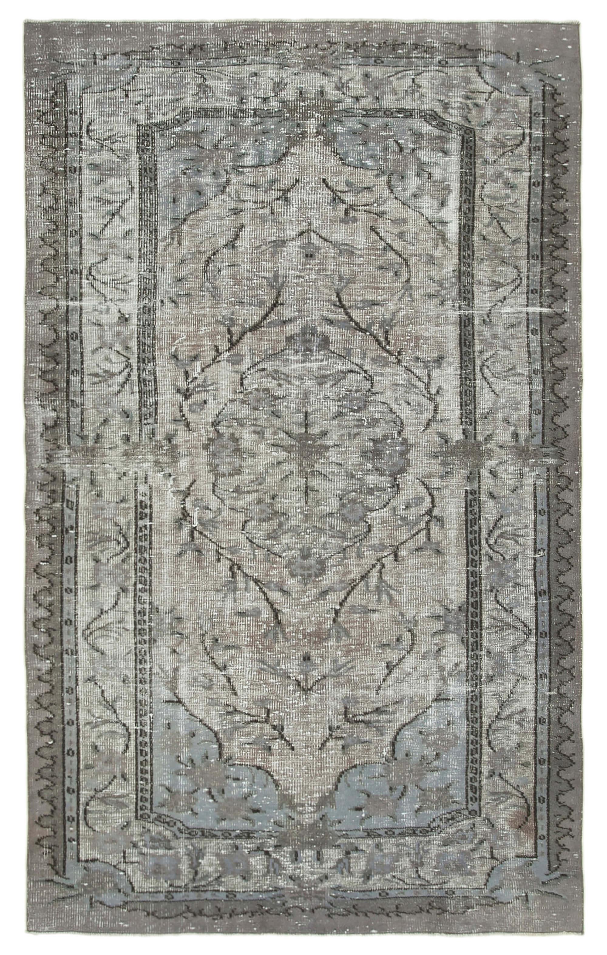 6 x 9 Grey Over Dyed Rug - 1128