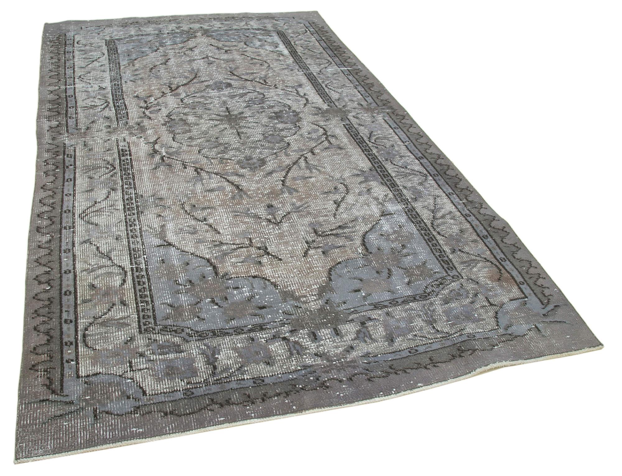 6 x 9 Grey Over Dyed Rug - 1128