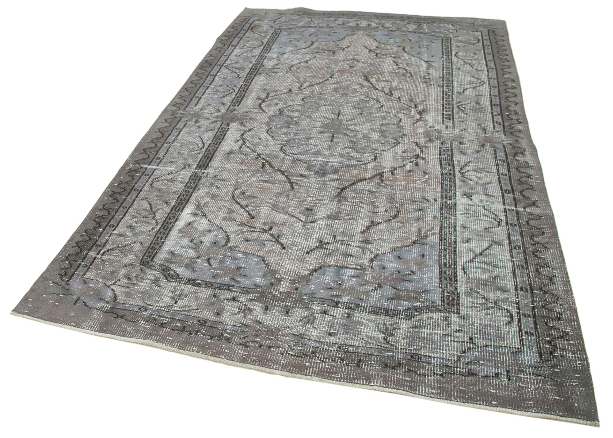 6 x 9 Grey Over Dyed Rug - 1128