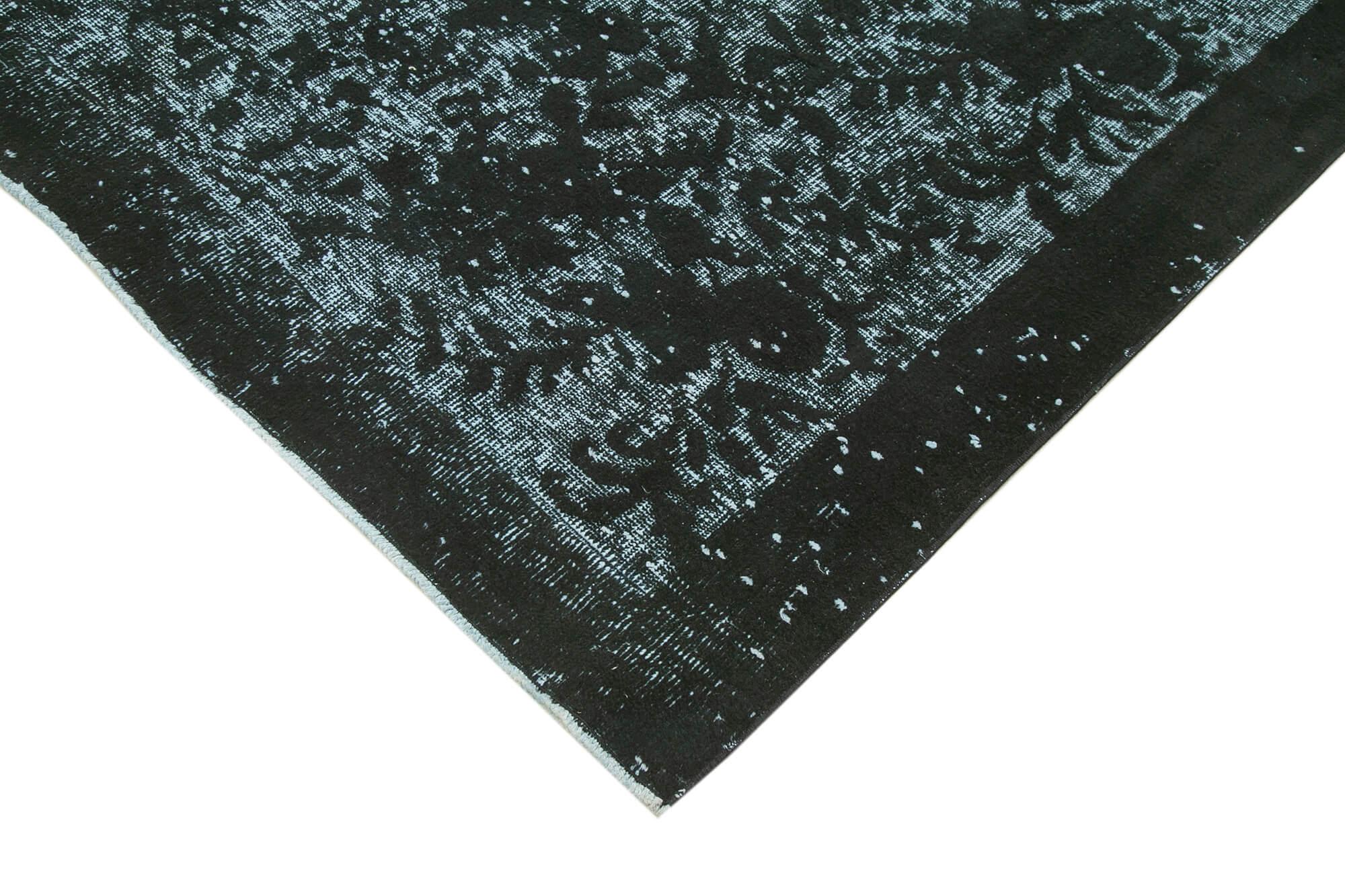 6 x 9 Black Over Dyed Rug - 1129