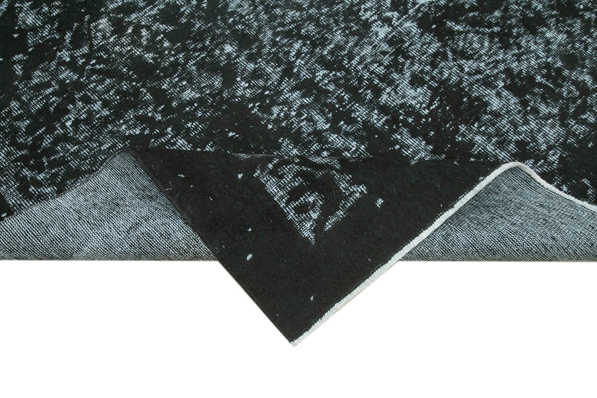 6 x 9 Black Over Dyed Rug - 1129