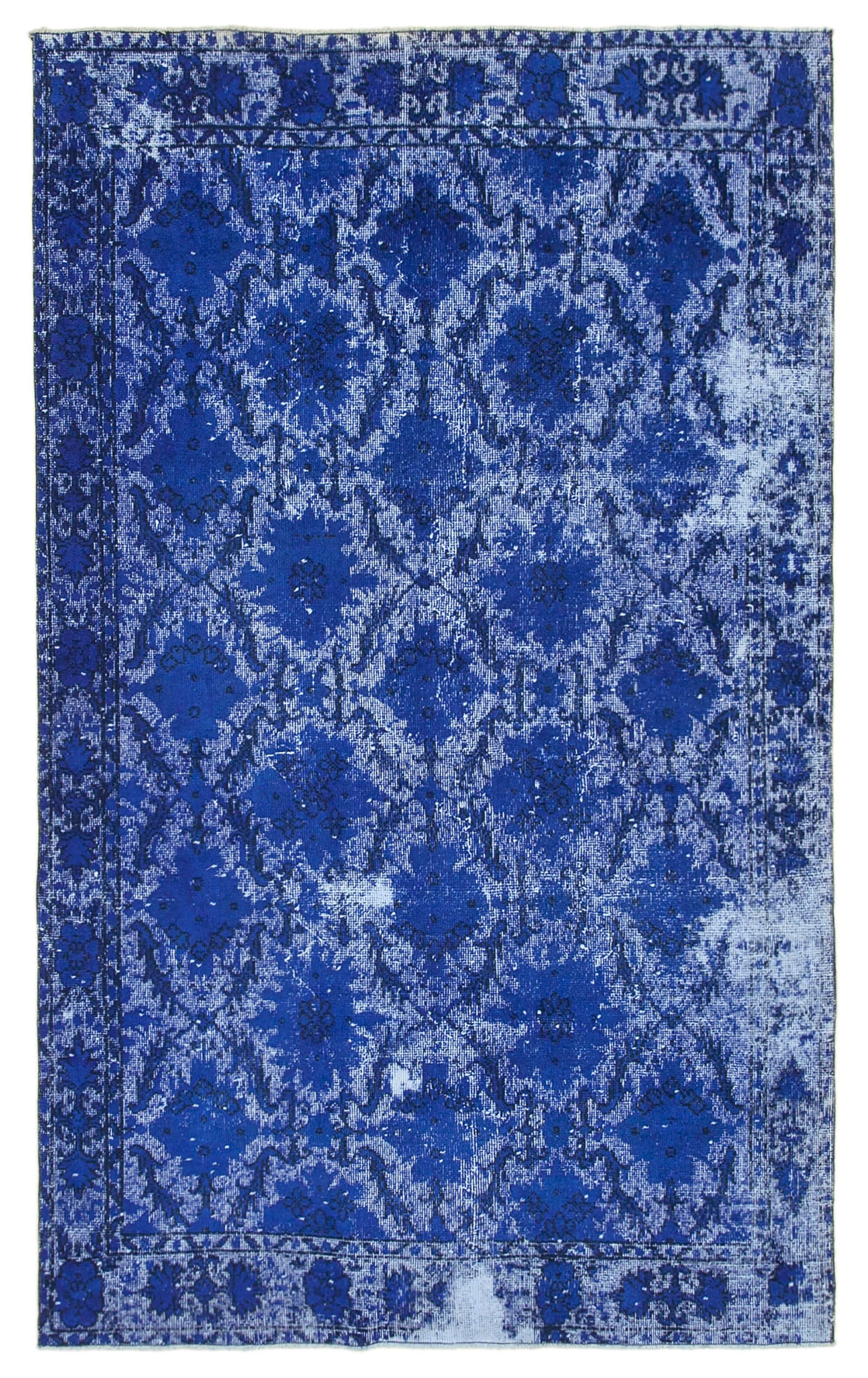 6 x 9 Blue Over Dyed Rug - 1130