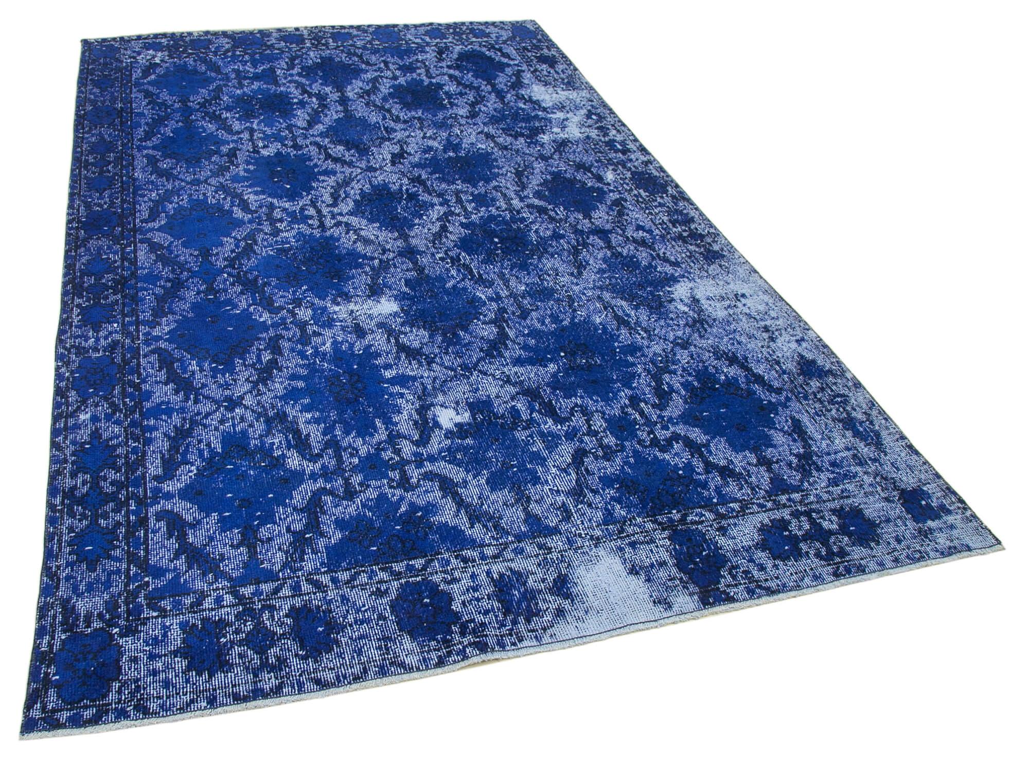 6 x 9 Blue Over Dyed Rug - 1130