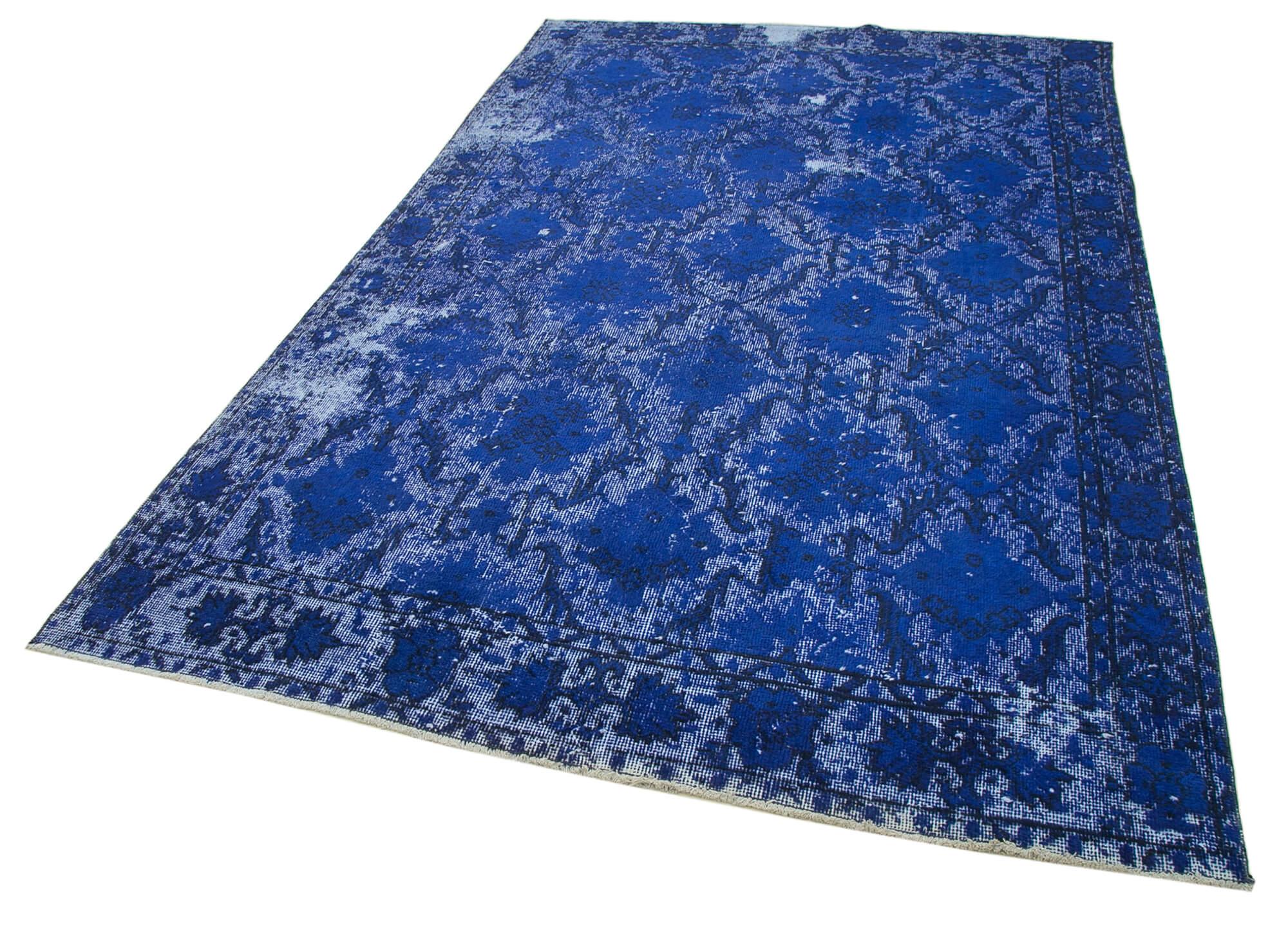 6 x 9 Blue Over Dyed Rug - 1130