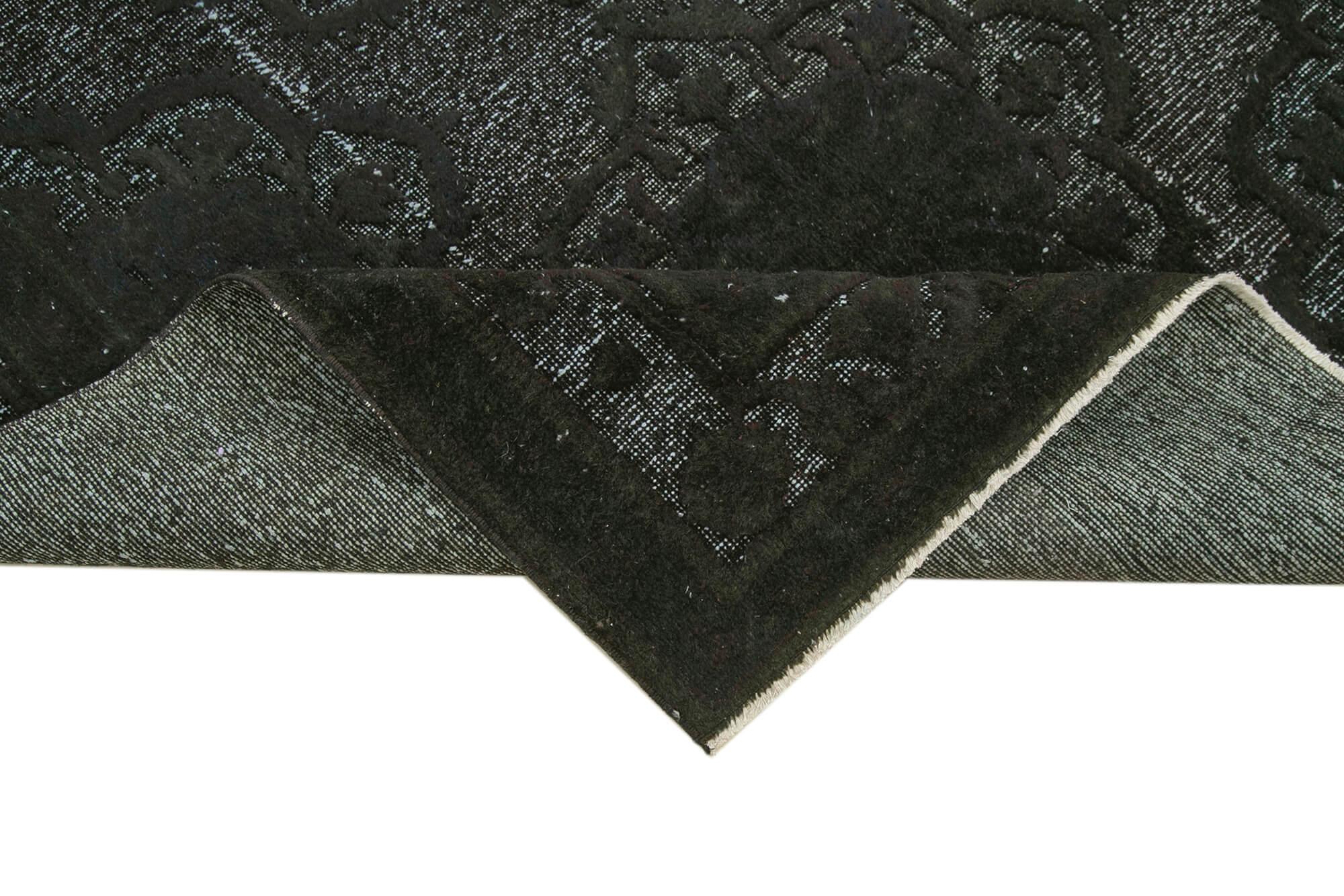 5 x 12 Black Over Dyed Rug - 1133