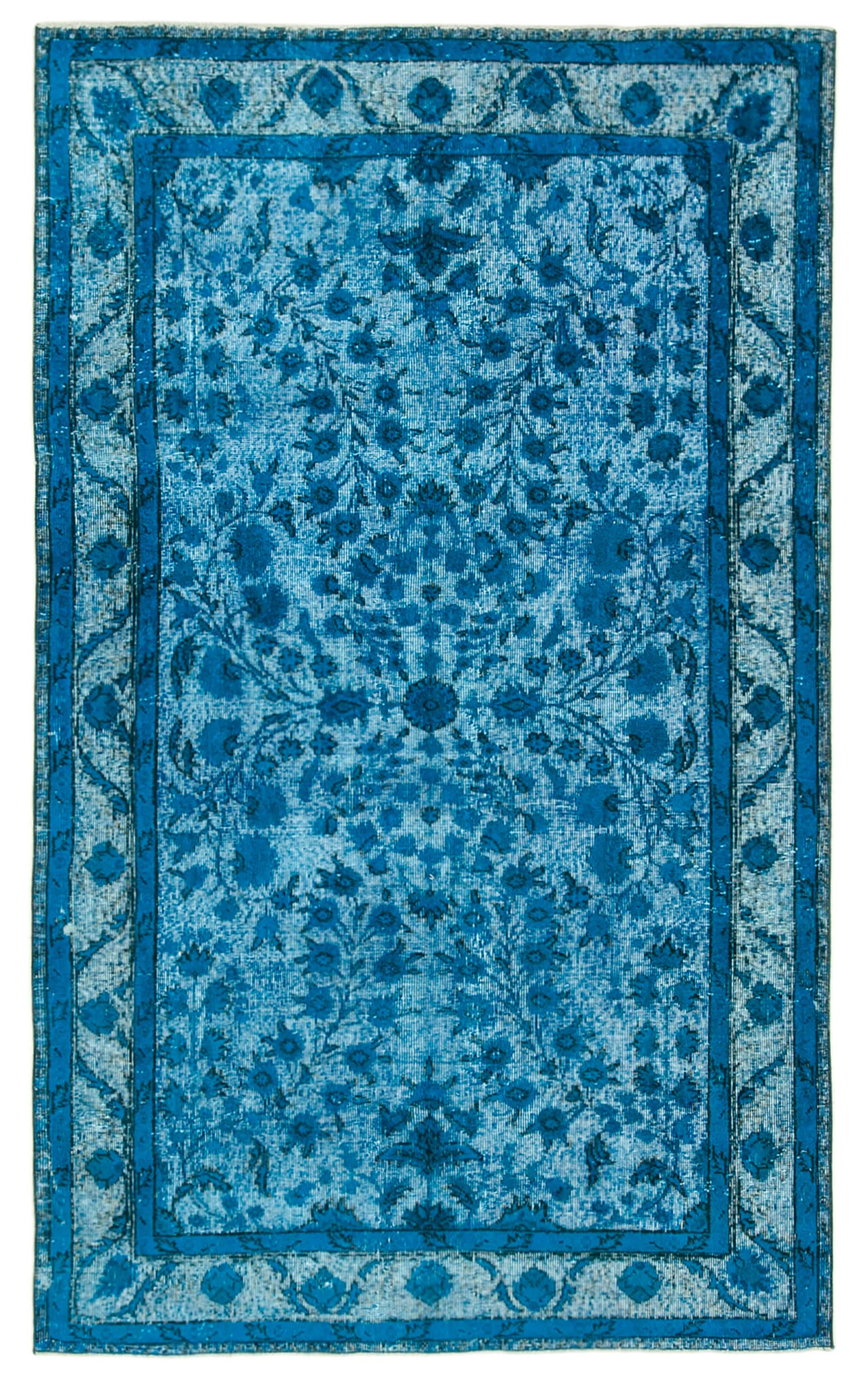 5 x 8 Turquoise Over Dyed Rug - 1134