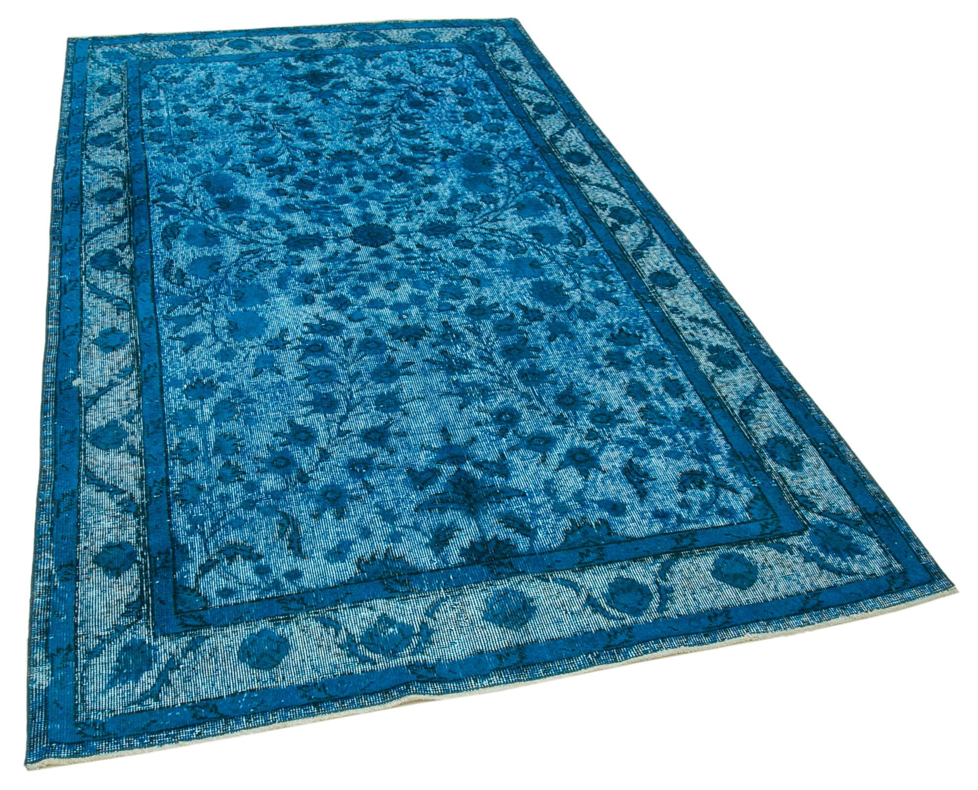 5 x 8 Turquoise Over Dyed Rug - 1134