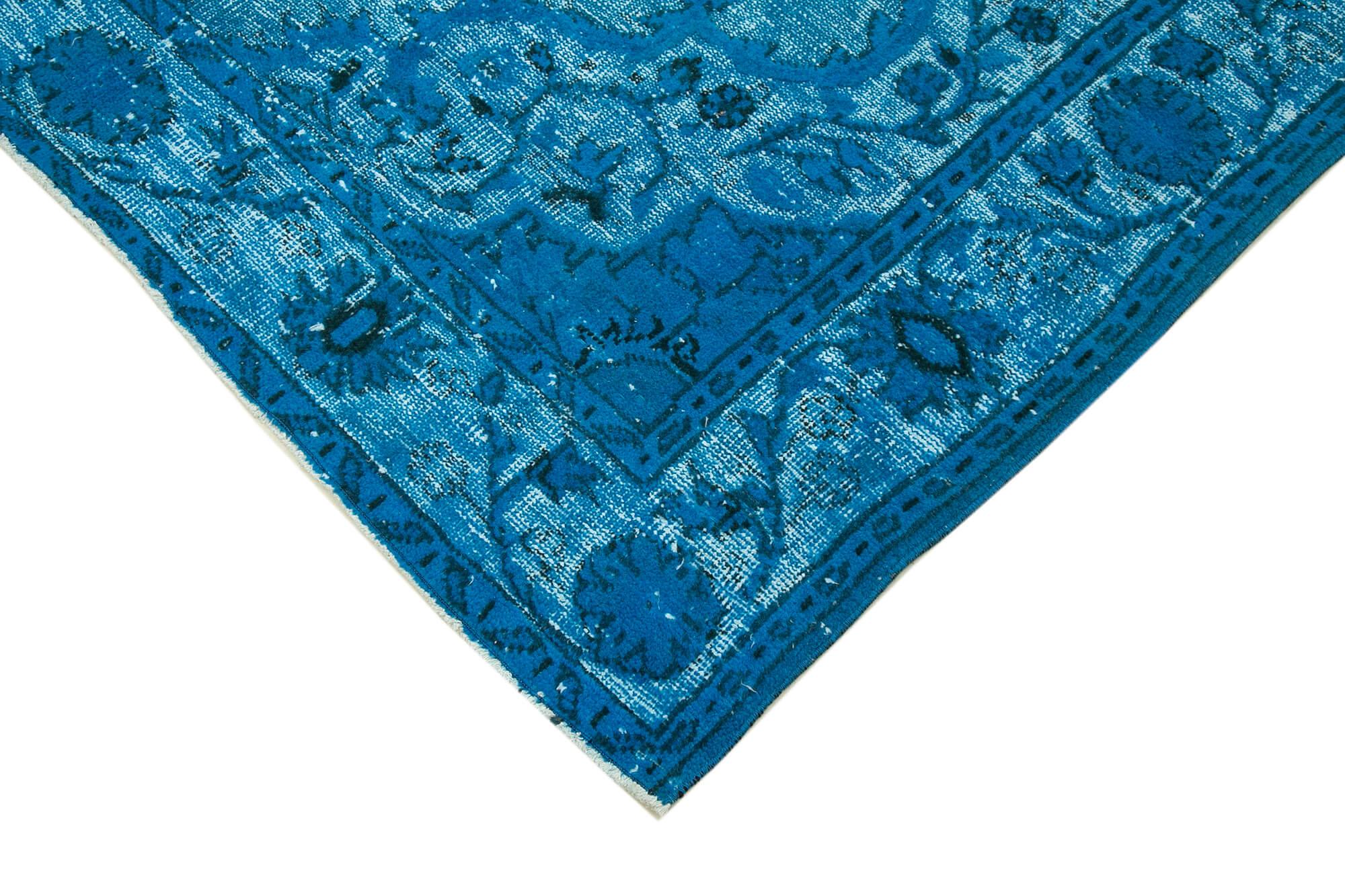 6 x 10 Turquoise Over Dyed Rug - 1136