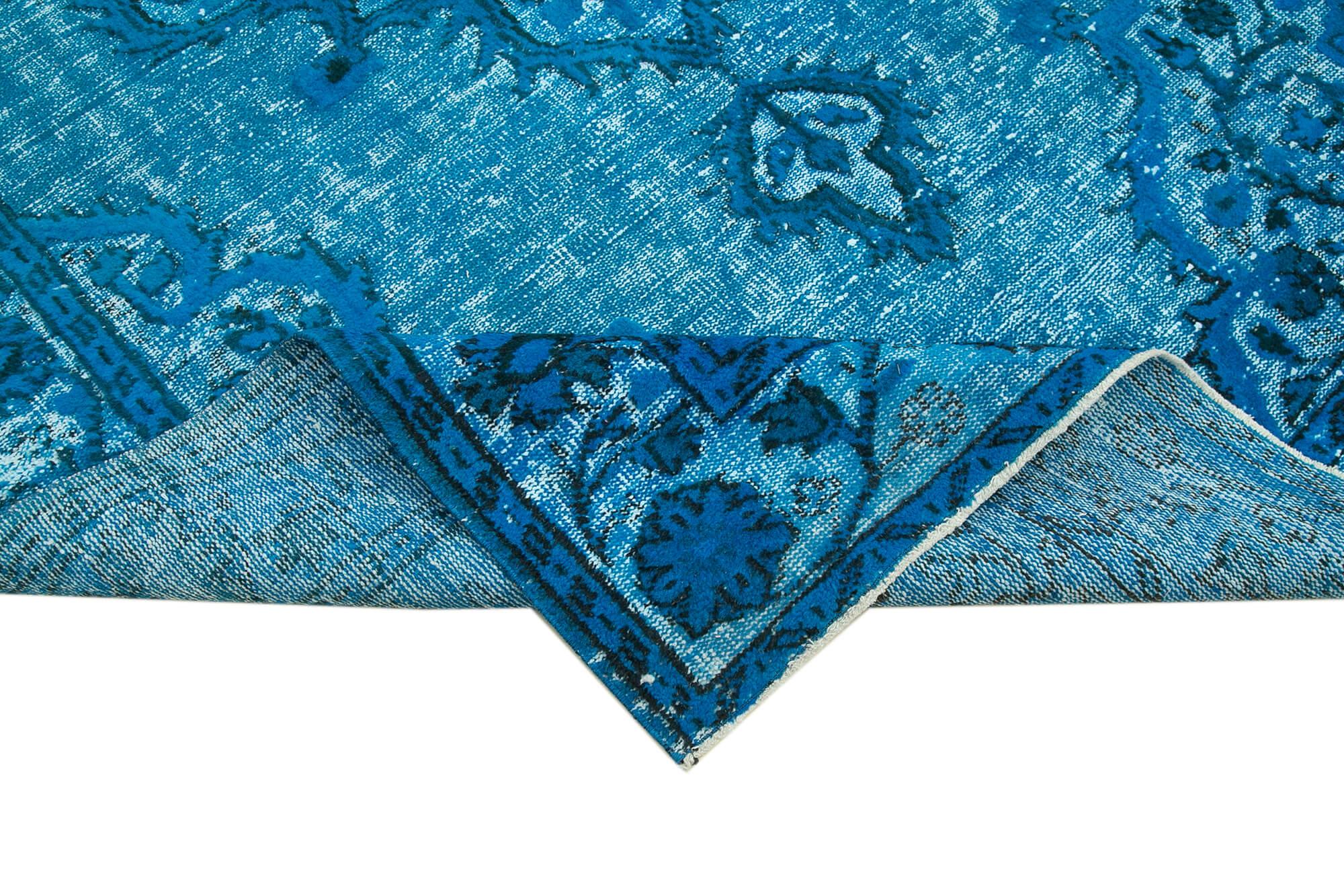 6 x 10 Turquoise Over Dyed Rug - 1136