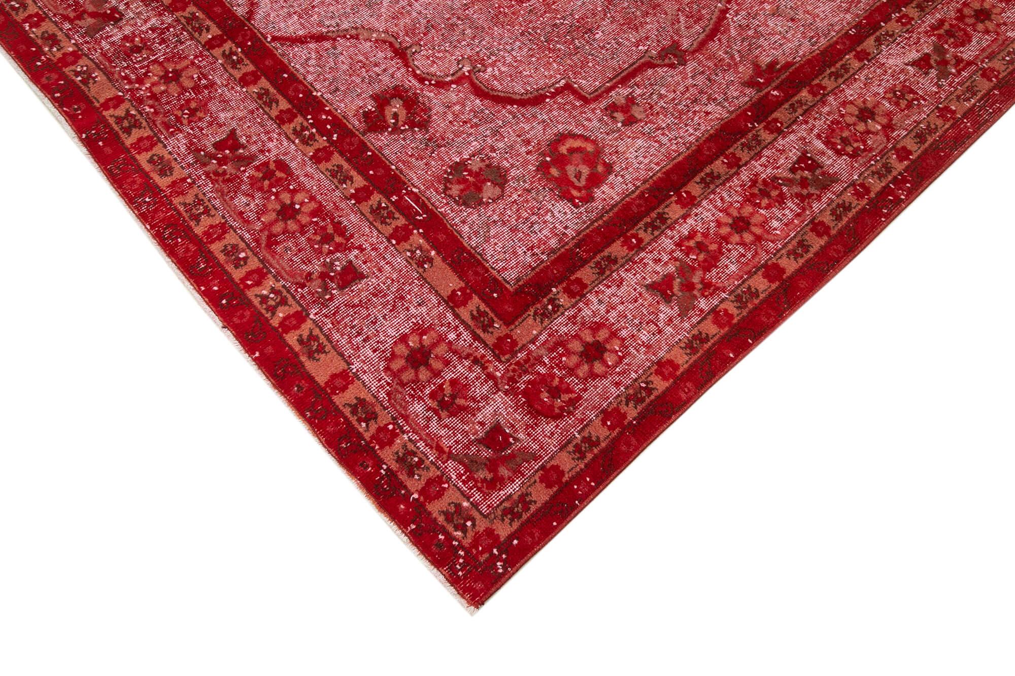 7 x 11 Red Over Dyed Rug - 1137