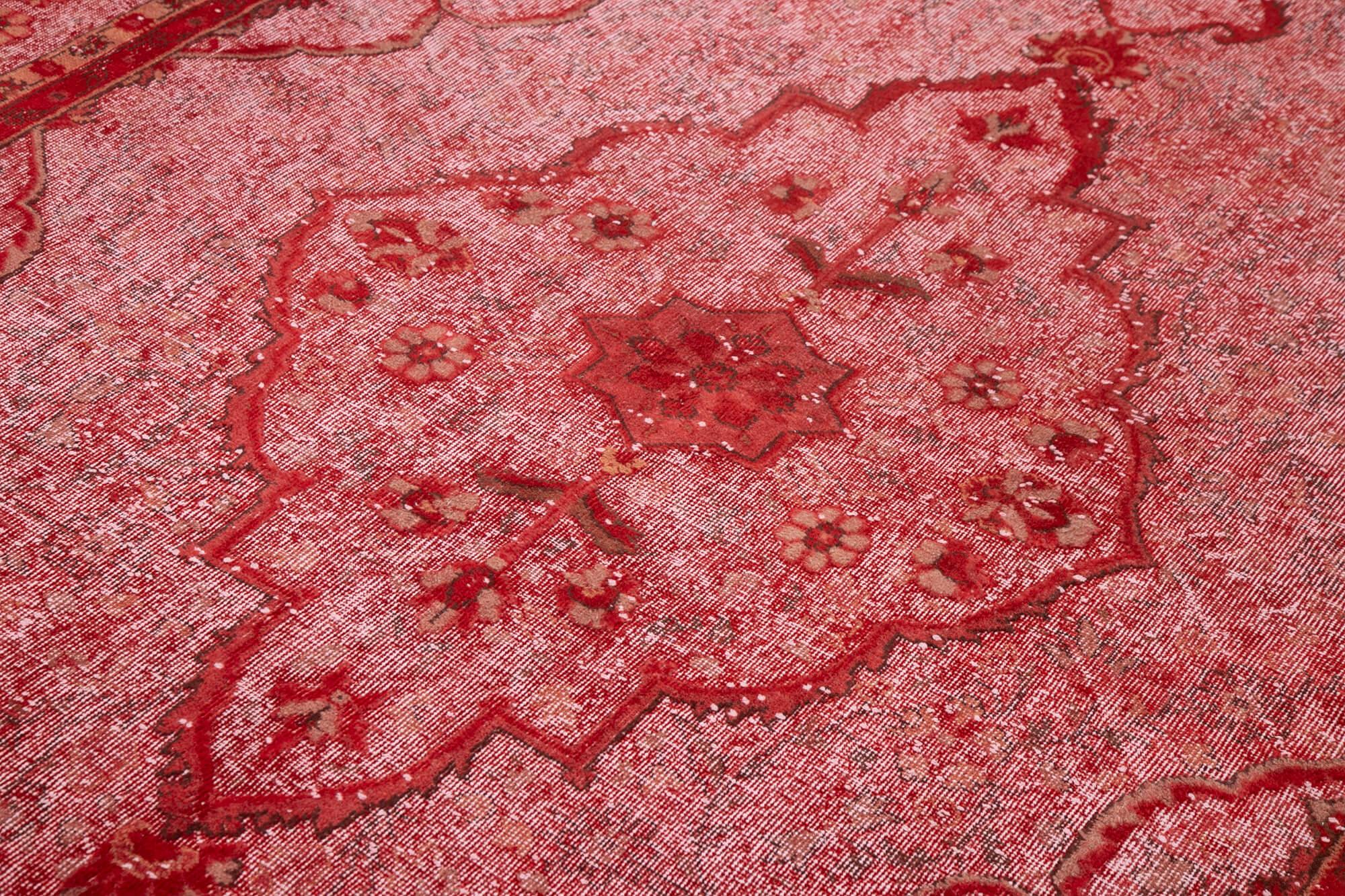 7 x 11 Red Over Dyed Rug - 1137