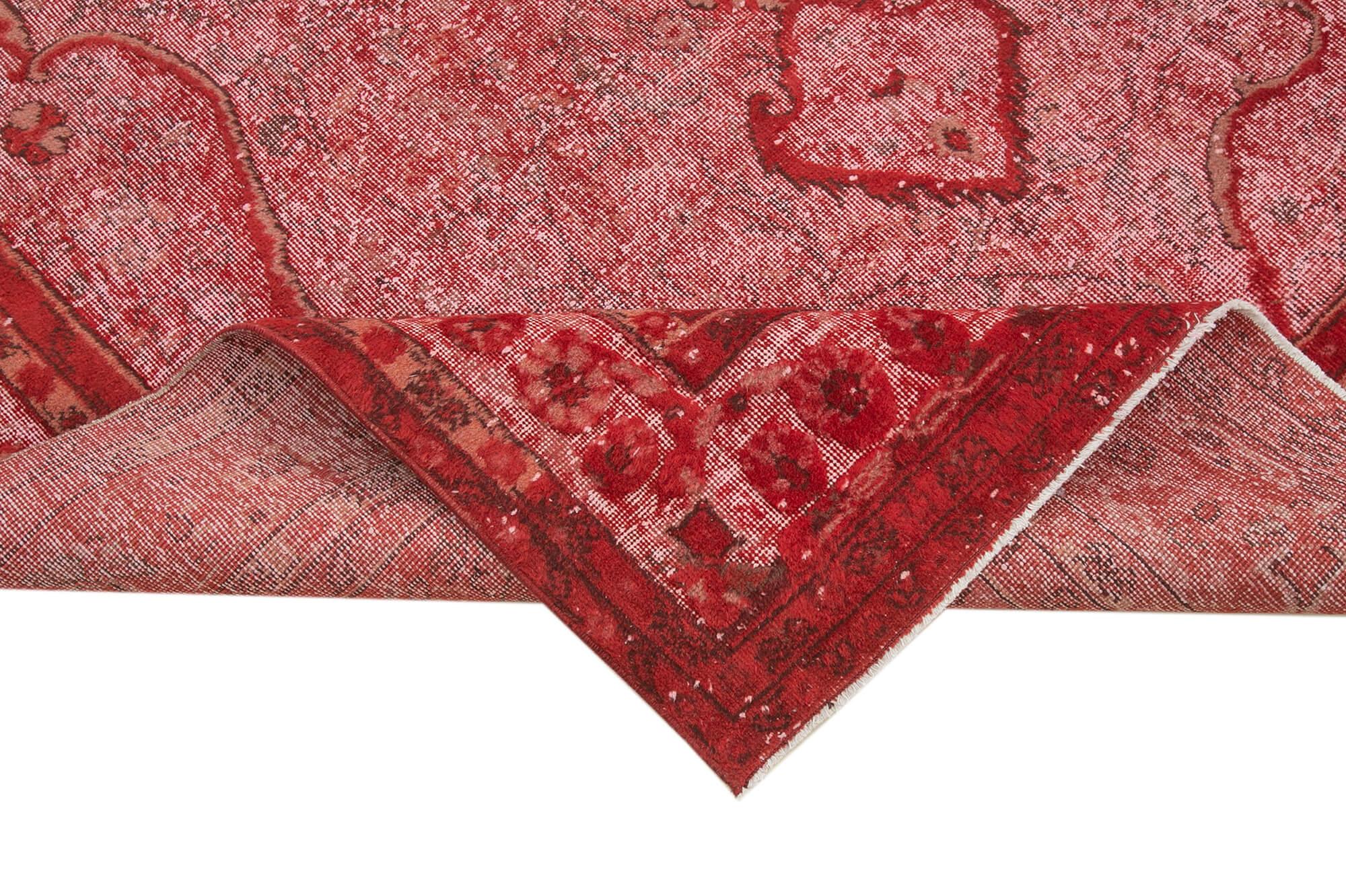 7 x 11 Red Over Dyed Rug - 1137