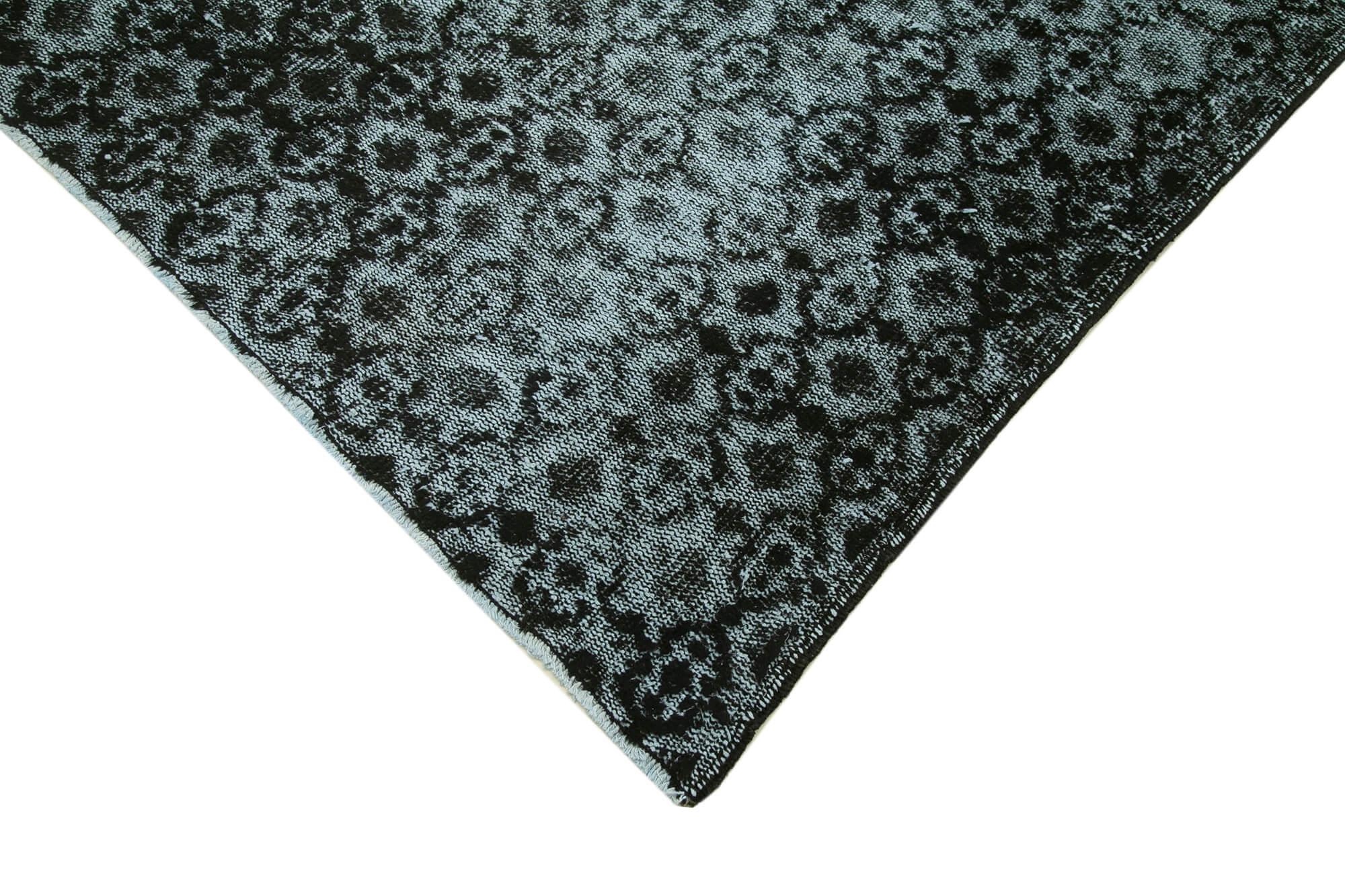 4 x 8 Black Over Dyed Rug - 1141