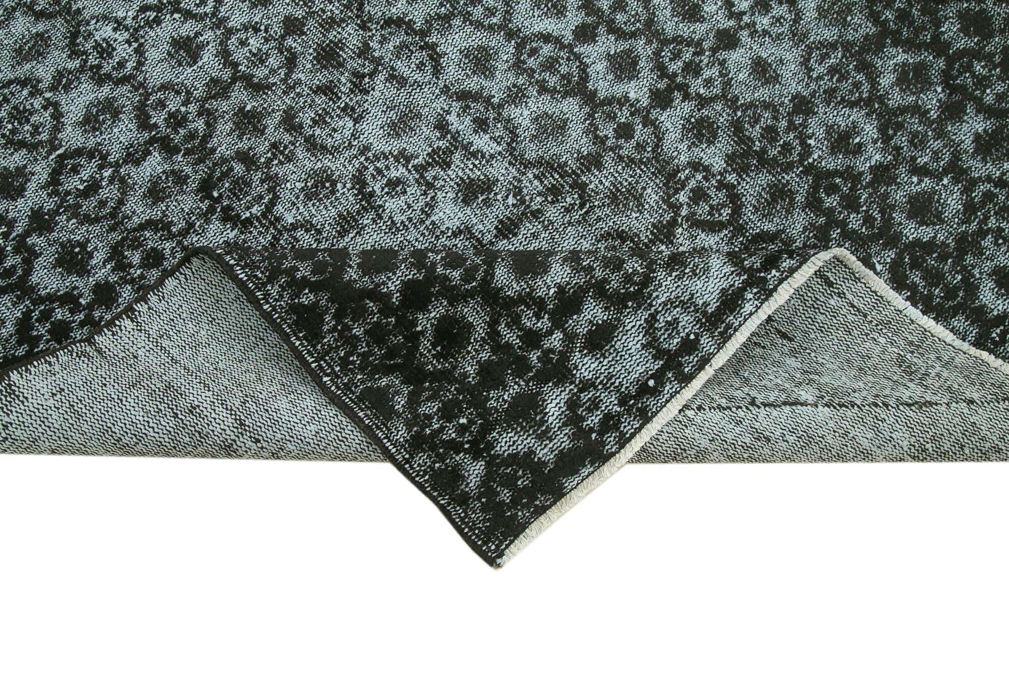 4 x 8 Black Over Dyed Rug - 1141