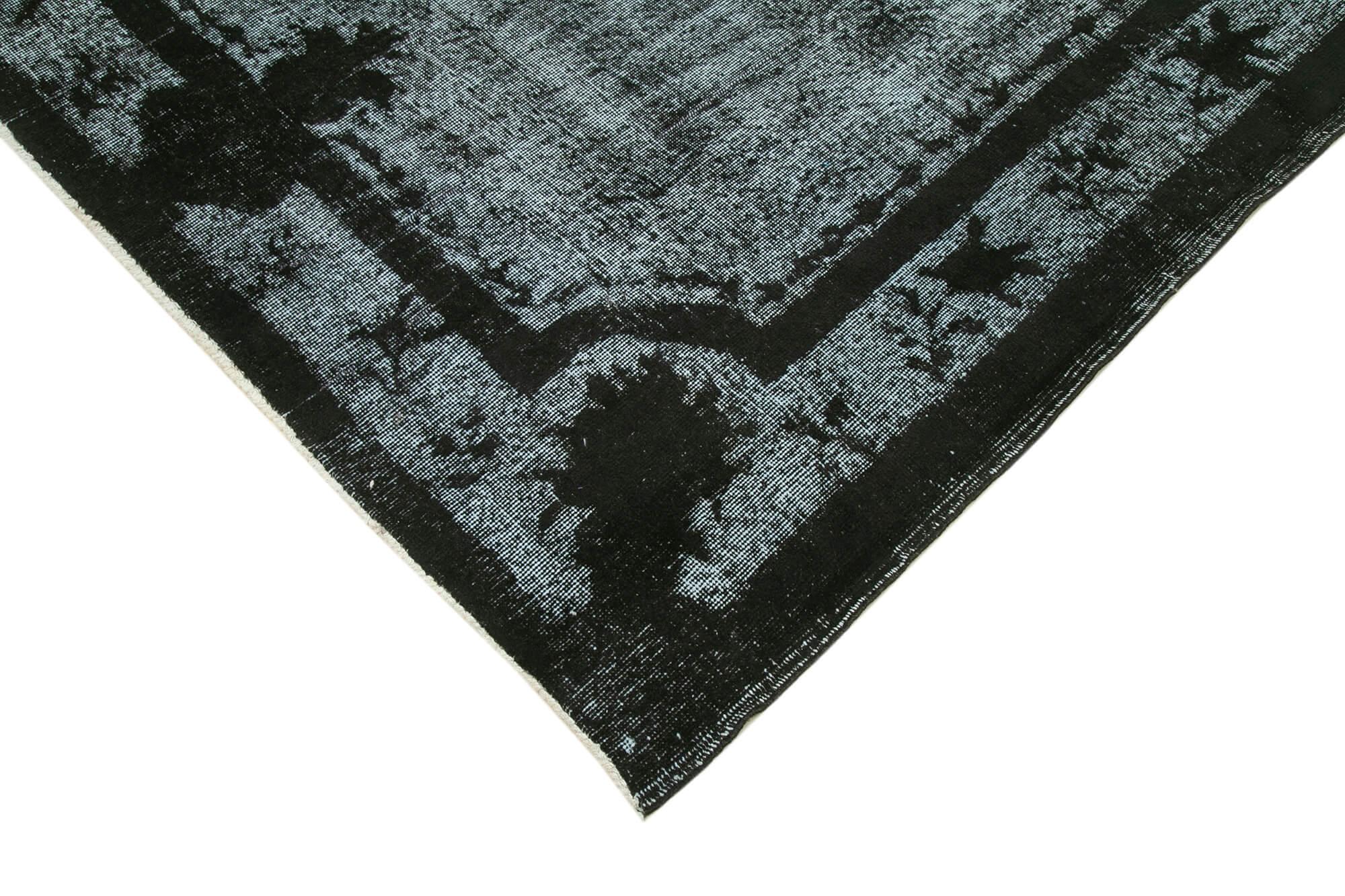 6 x 10 Black Over Dyed Rug - 1142