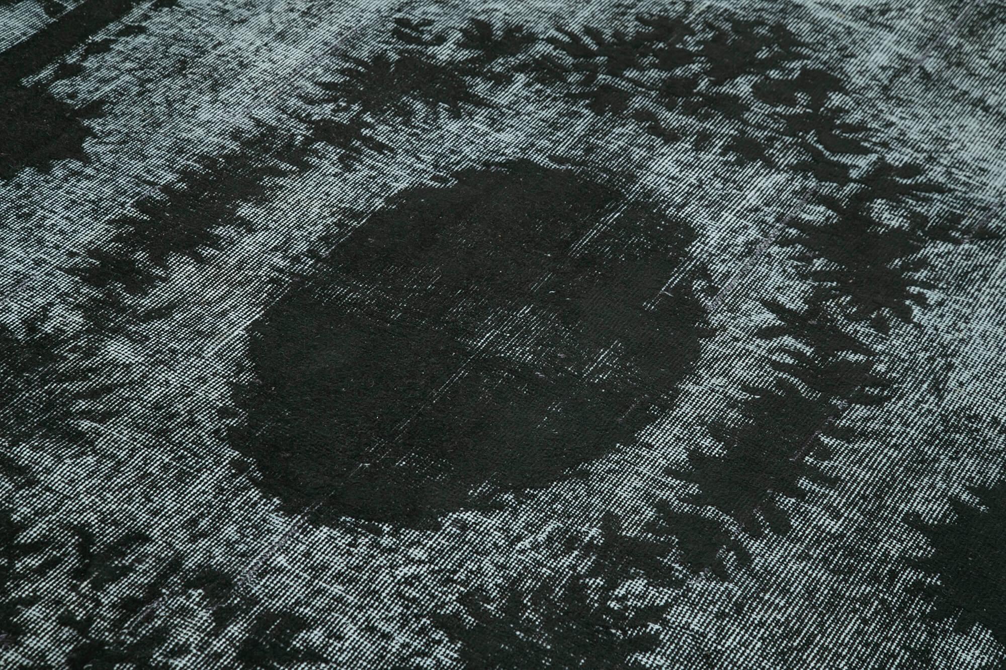 6 x 10 Black Over Dyed Rug - 1142