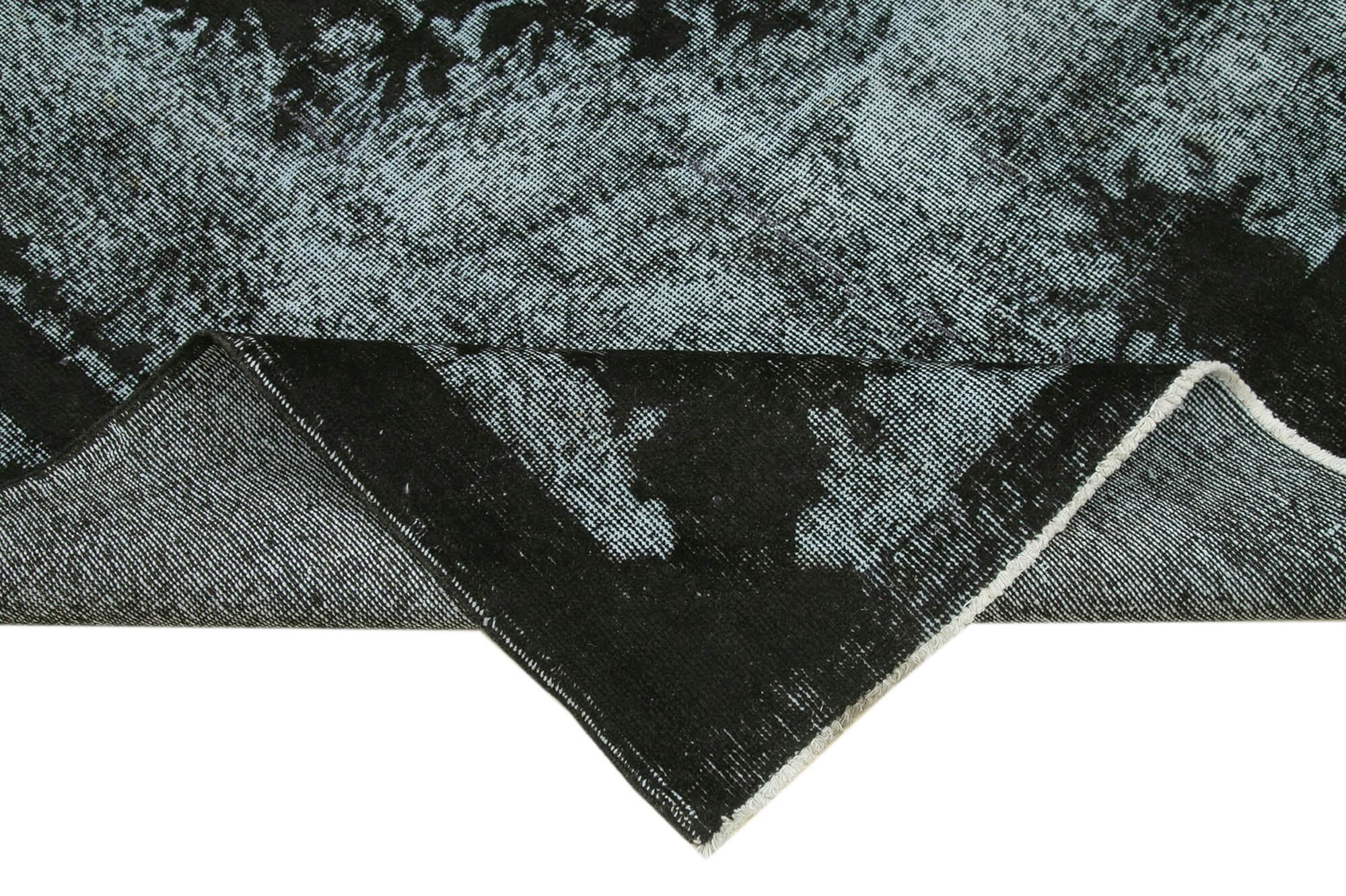 6 x 10 Black Over Dyed Rug - 1142