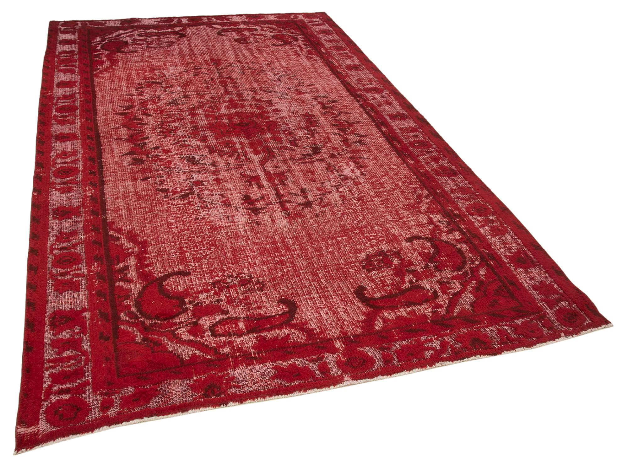 6 x 9 Red Over Dyed Rug - 1145