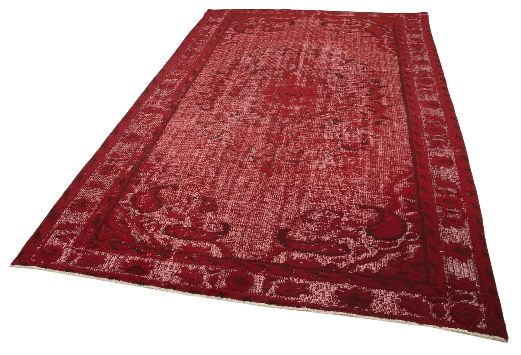 6 x 9 Red Over Dyed Rug - 1145