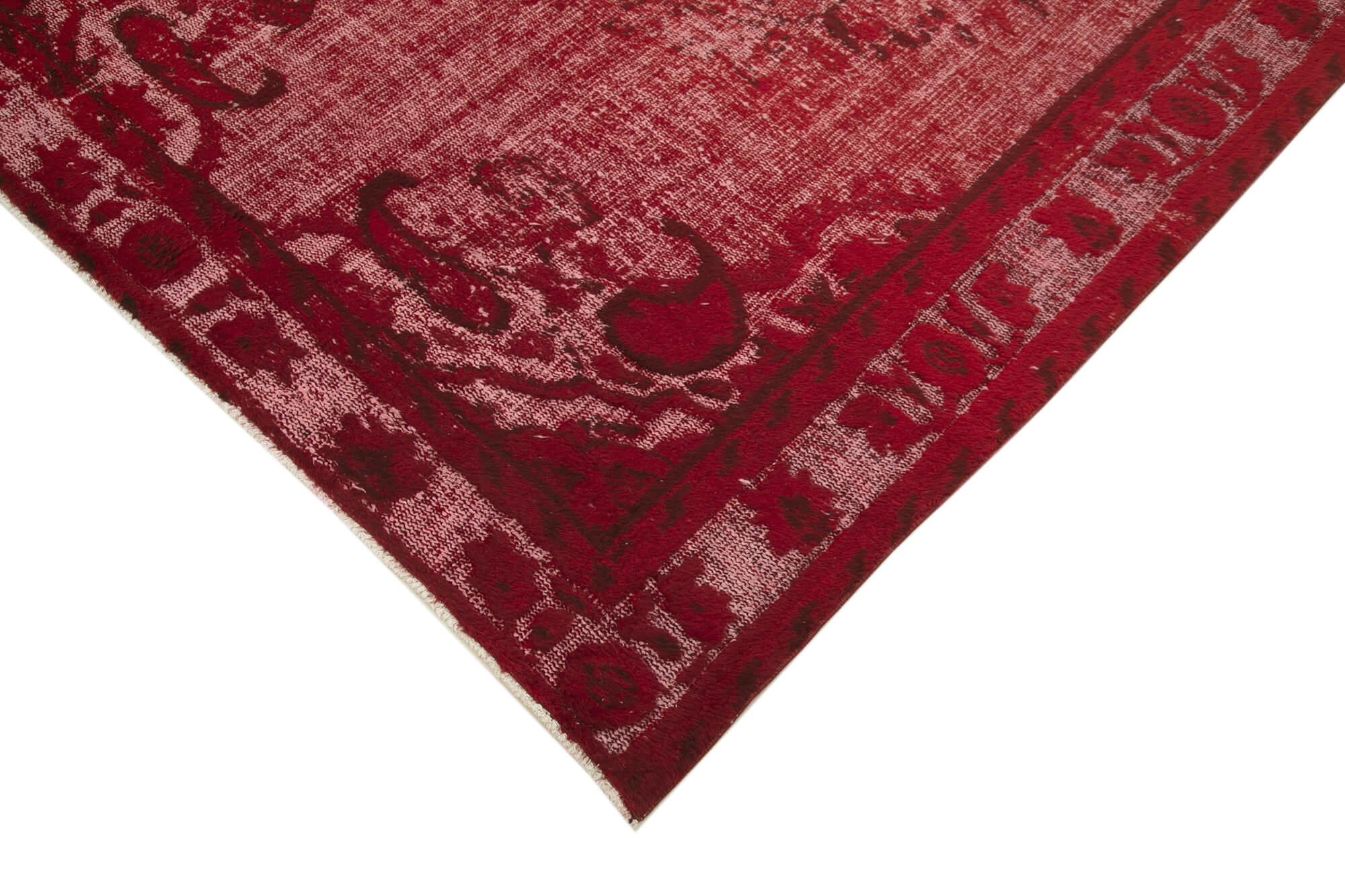 6 x 9 Red Over Dyed Rug - 1145